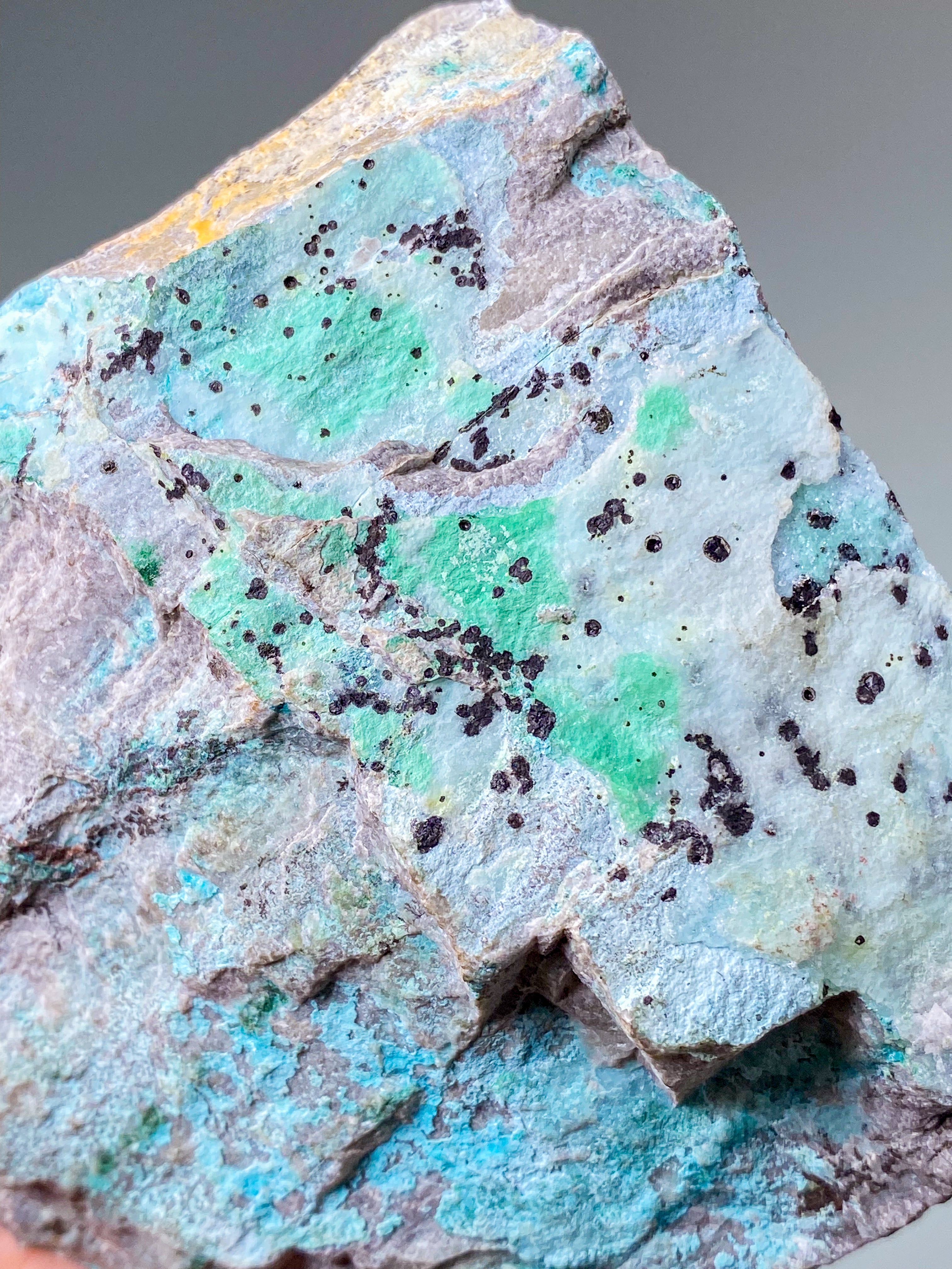 Druzy Chrysocolla Klynge (Nr. 1)