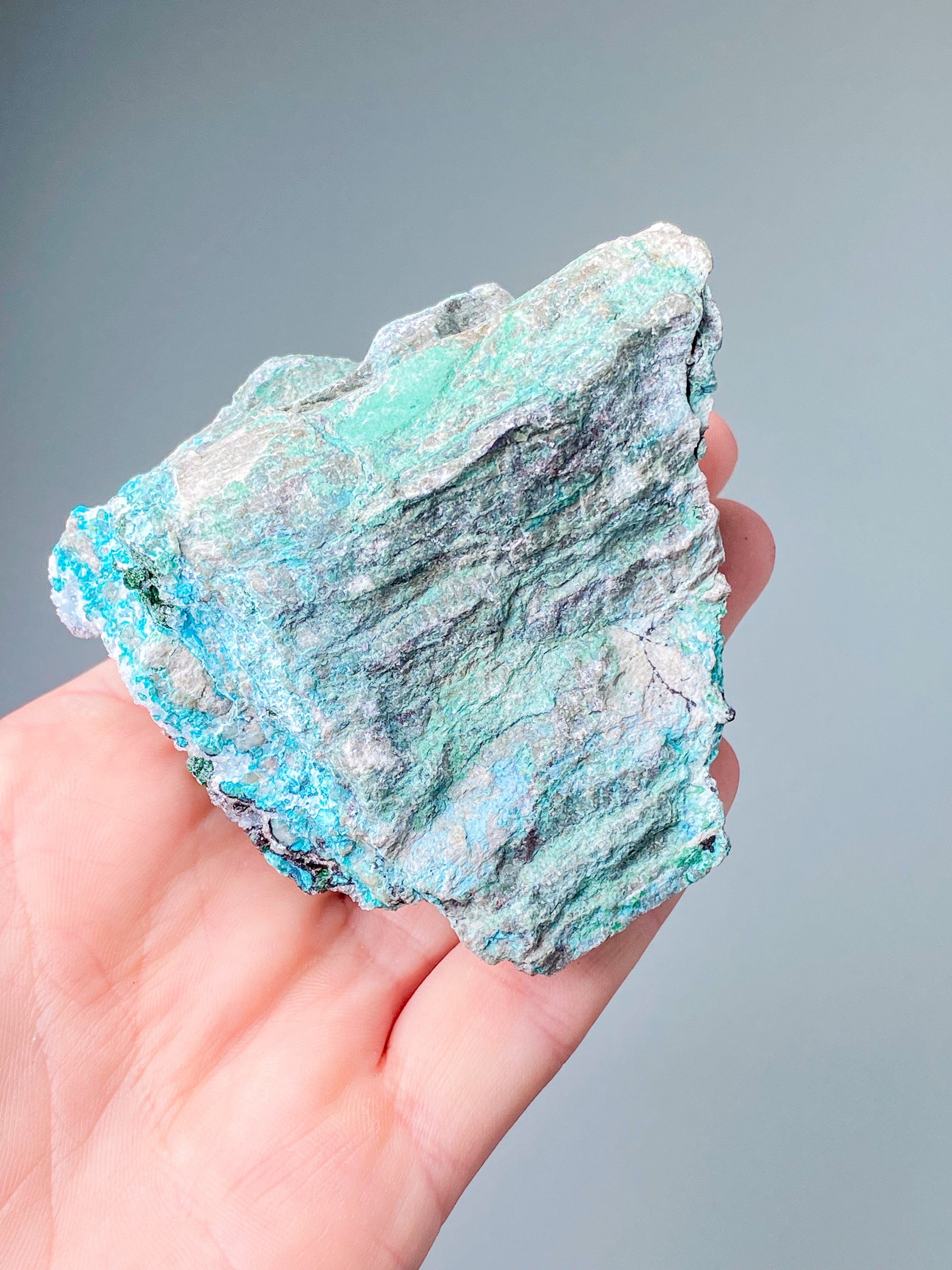 Druzy Chrysocolla Klynge (Nr. 3)