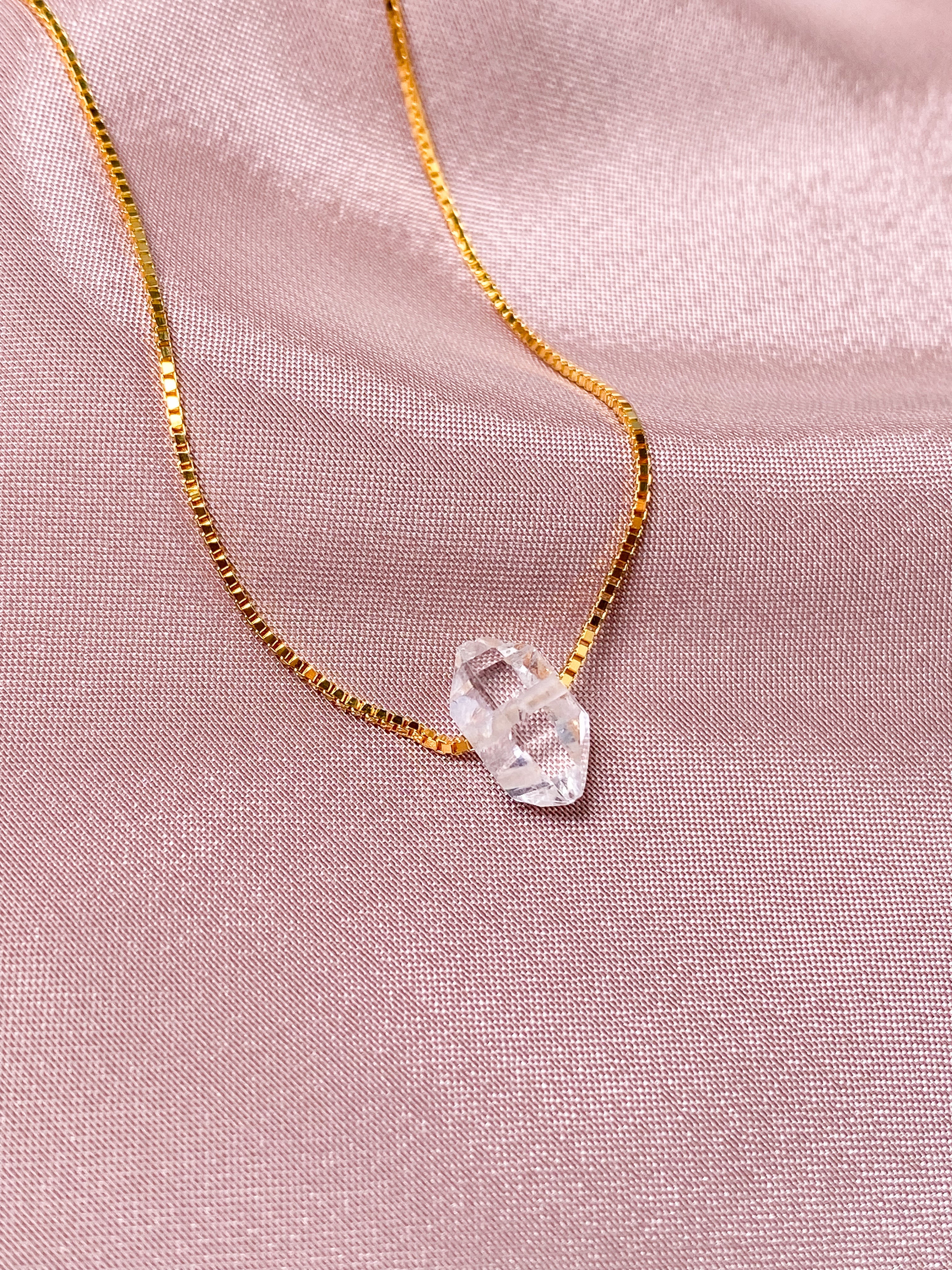 Herkimer Diamant Halskæde (Nr. 1) Eksklusiv Kvalitet