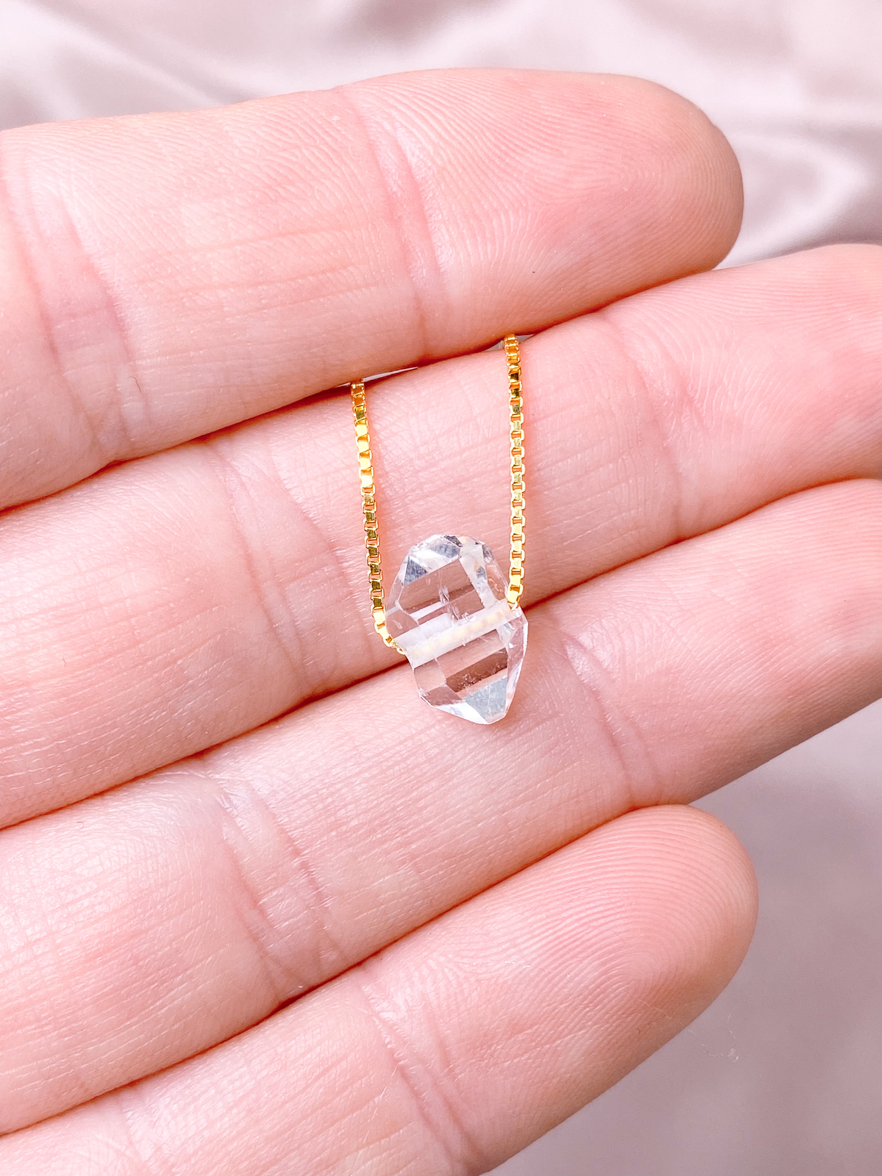 Herkimer diamanthalsband (nr 1) exklusiv kvalitet