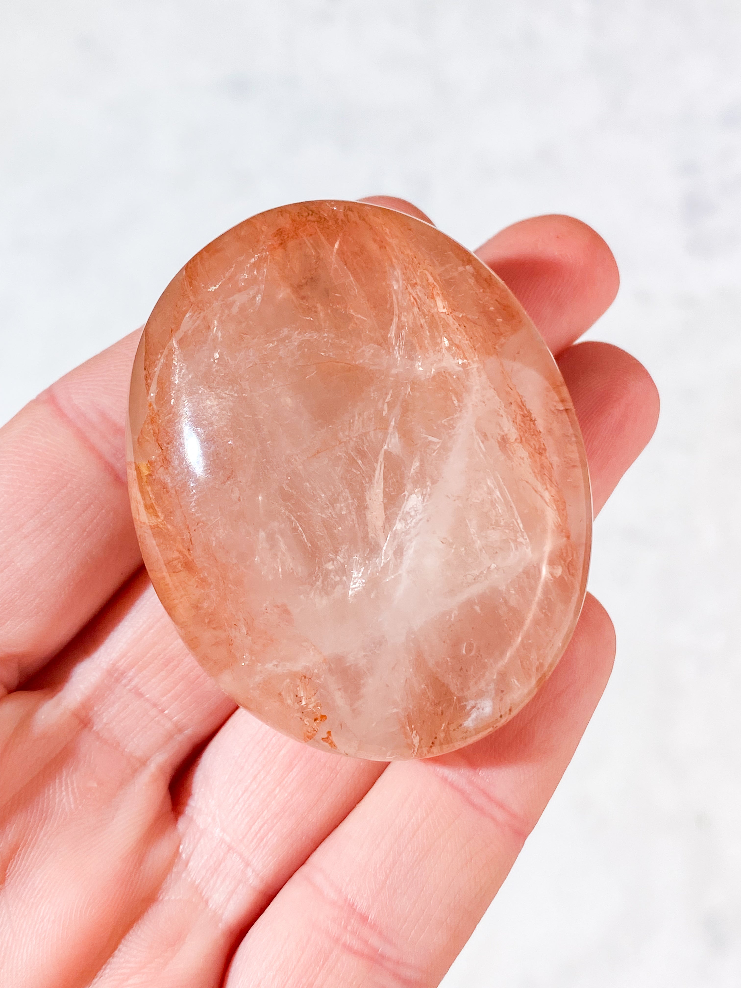 Hæmatit Kvarts Palmstone (Nr. 8)