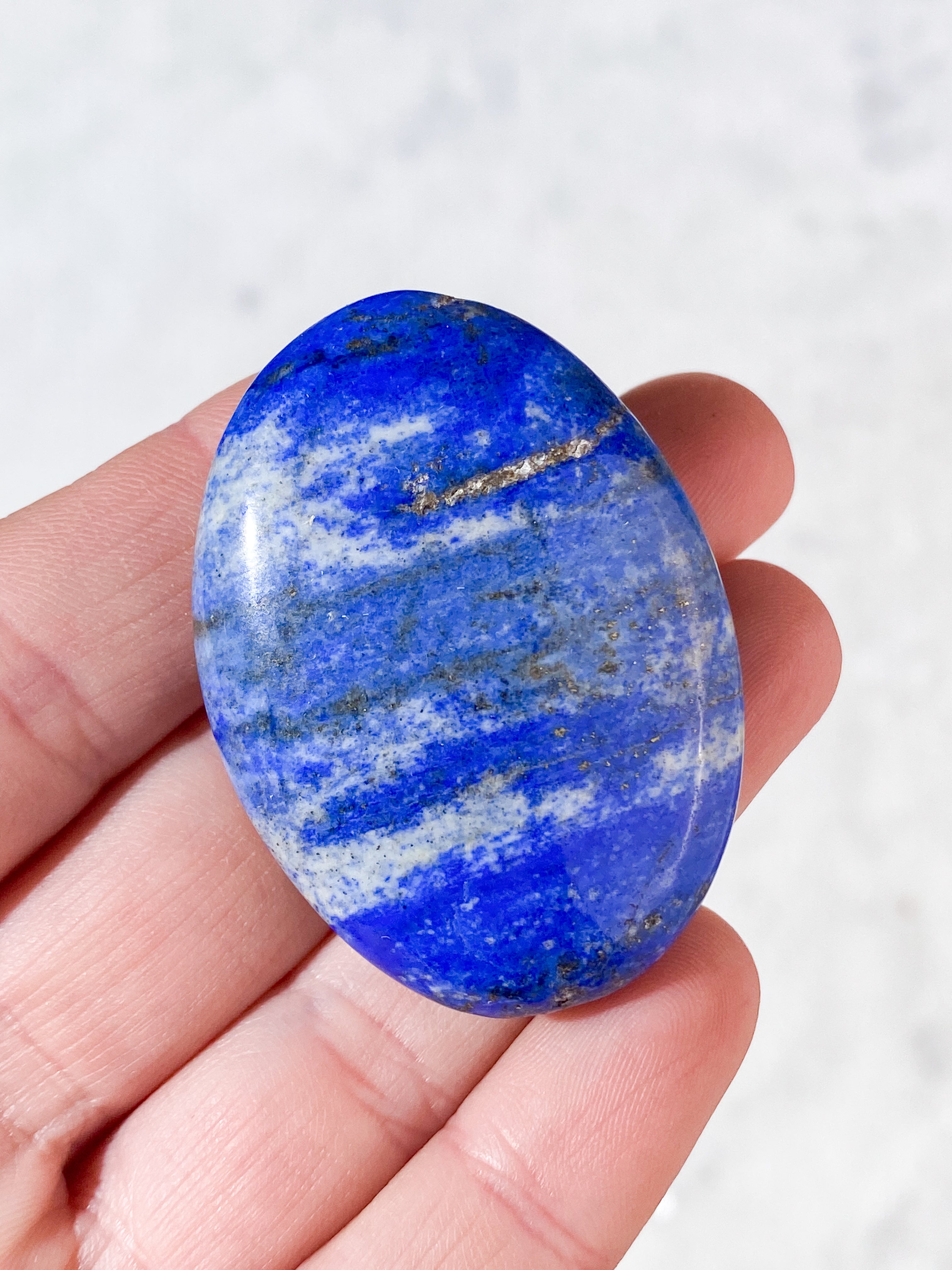 Lapis Lazuli Palmstone (Nr. 4)