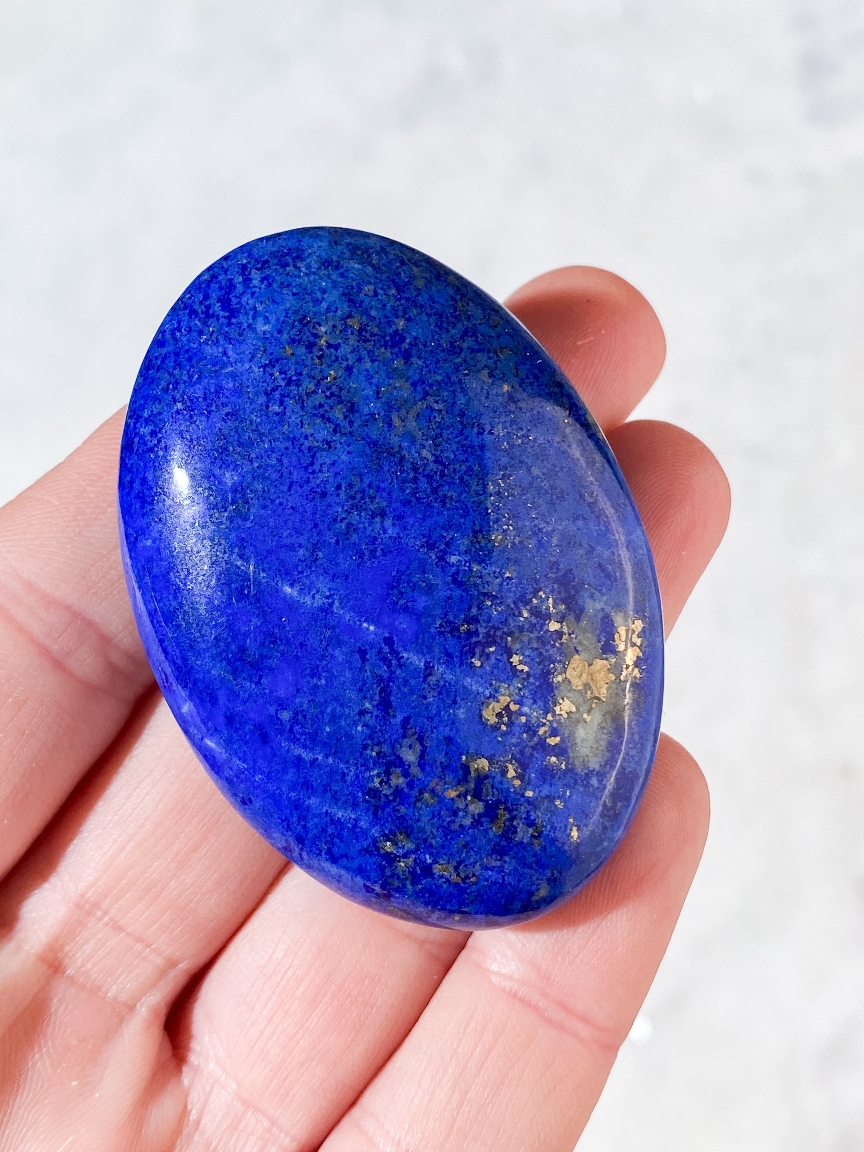Lapis Lazuli Palmstone (Nr. 7)