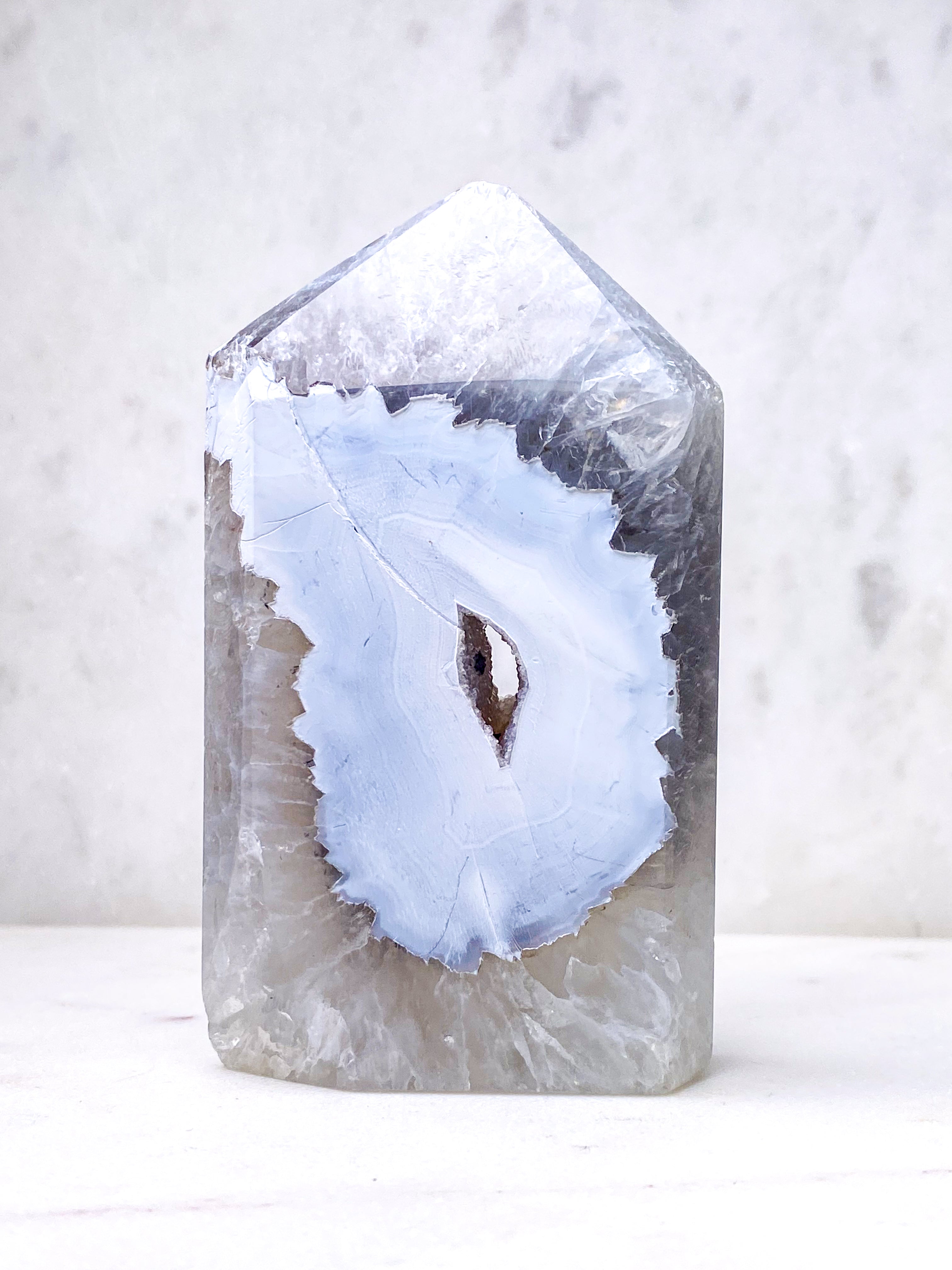 Druzy Sne Agat Tårn (Nr. 5)