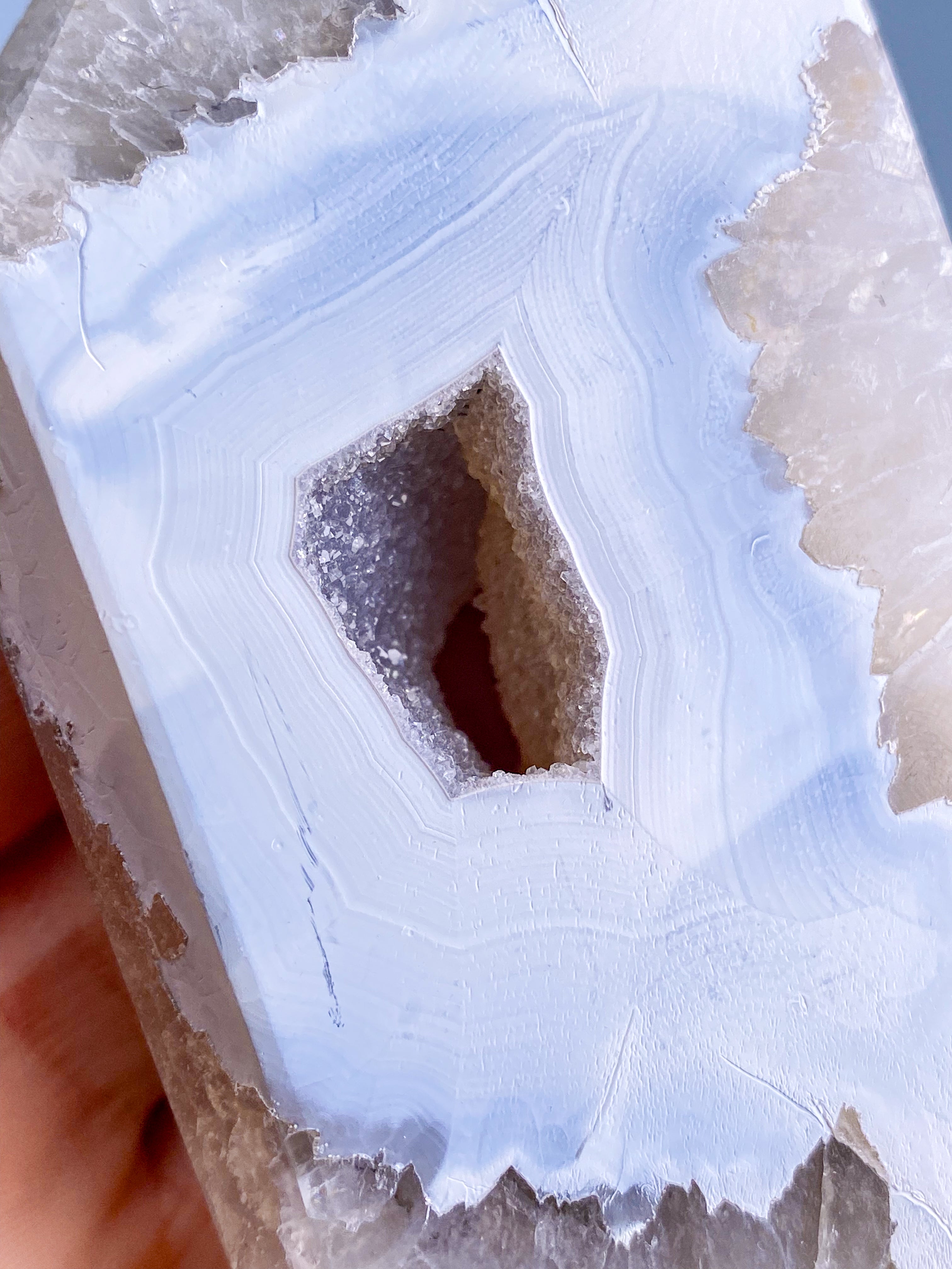 Druzy Sne Agat Tårn (Nr. 5)