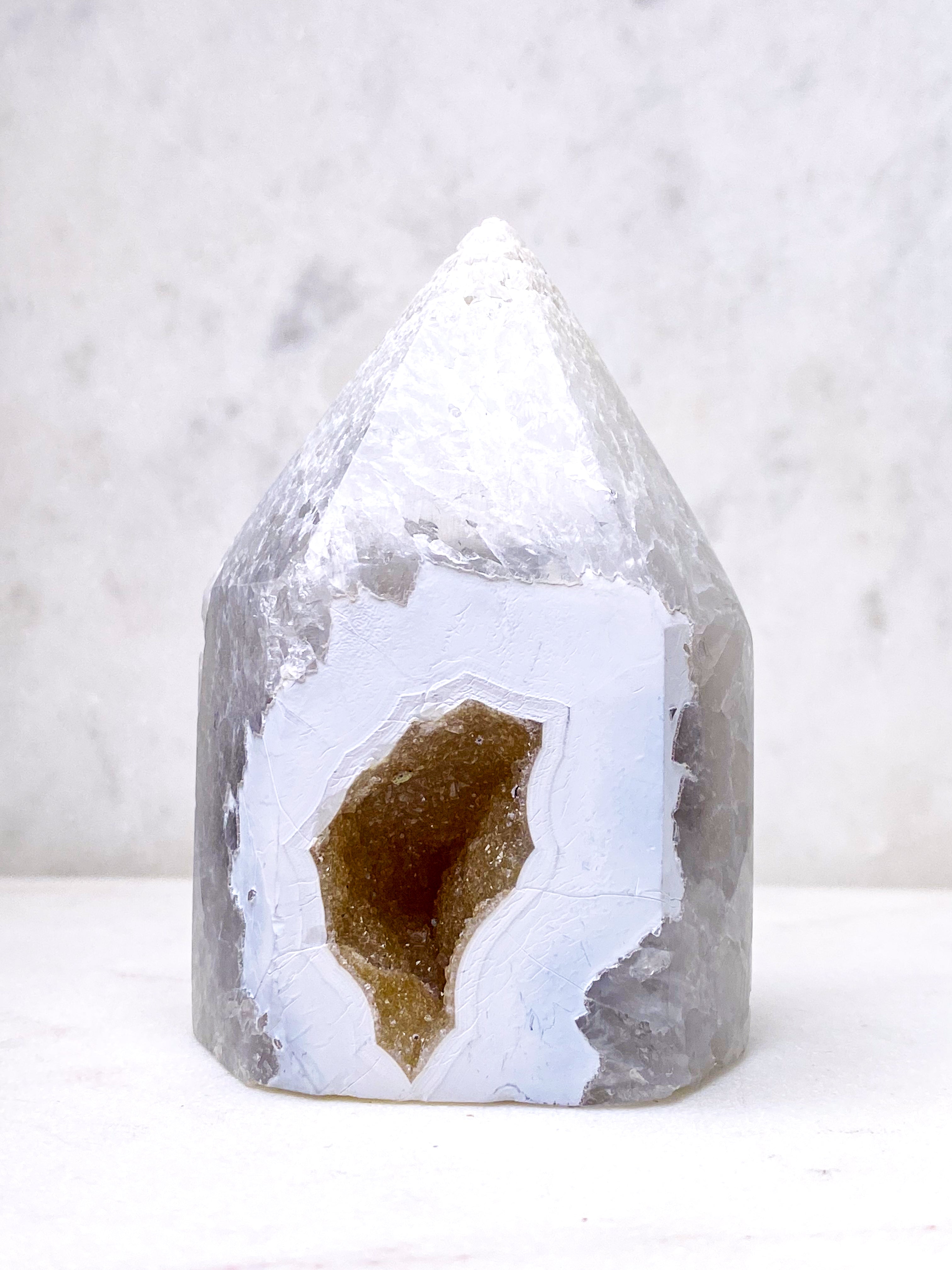 Druzy Sne Agat Tårn (Nr. 7)