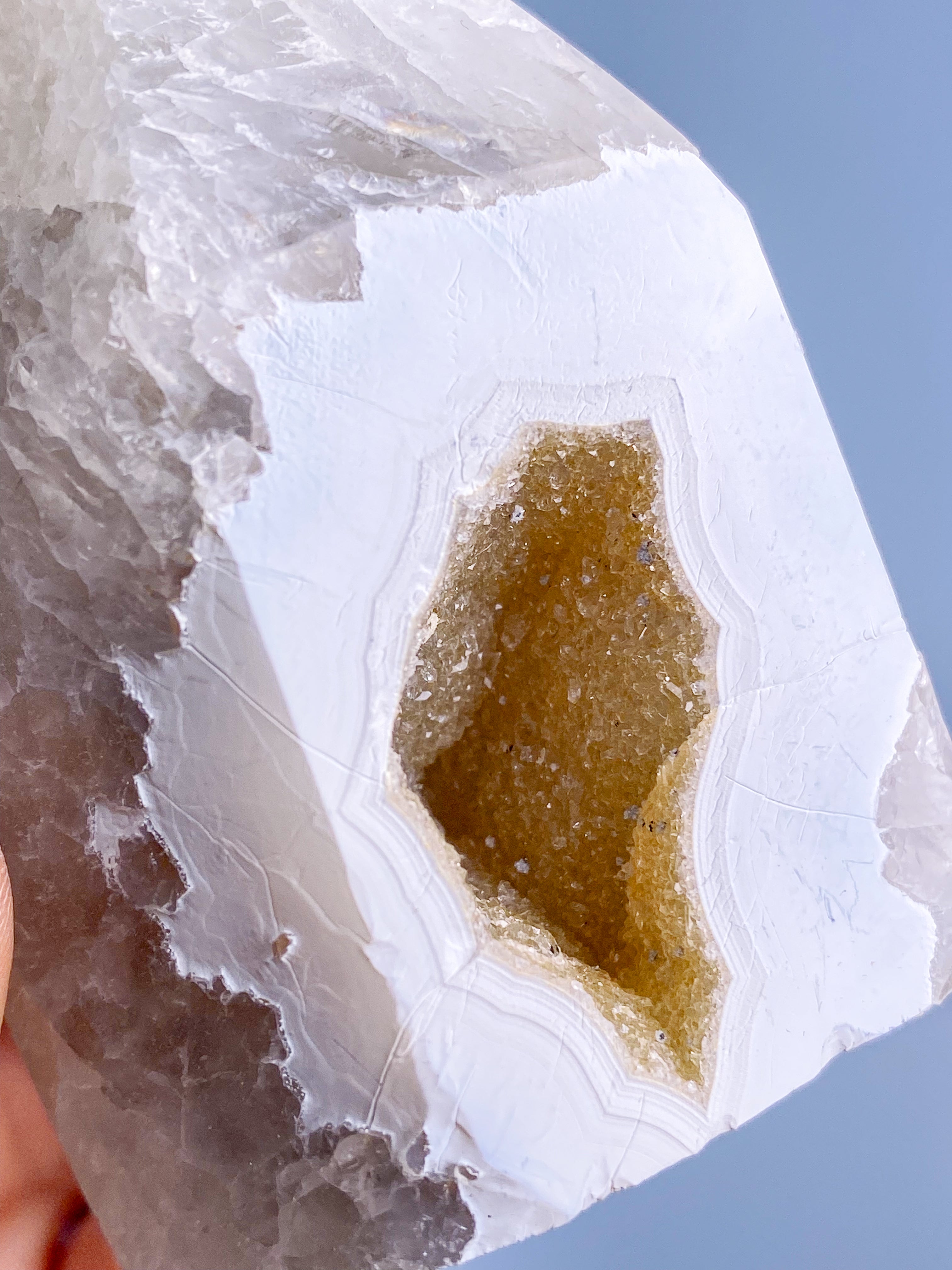 Druzy Sne Agat Tårn (Nr. 7)