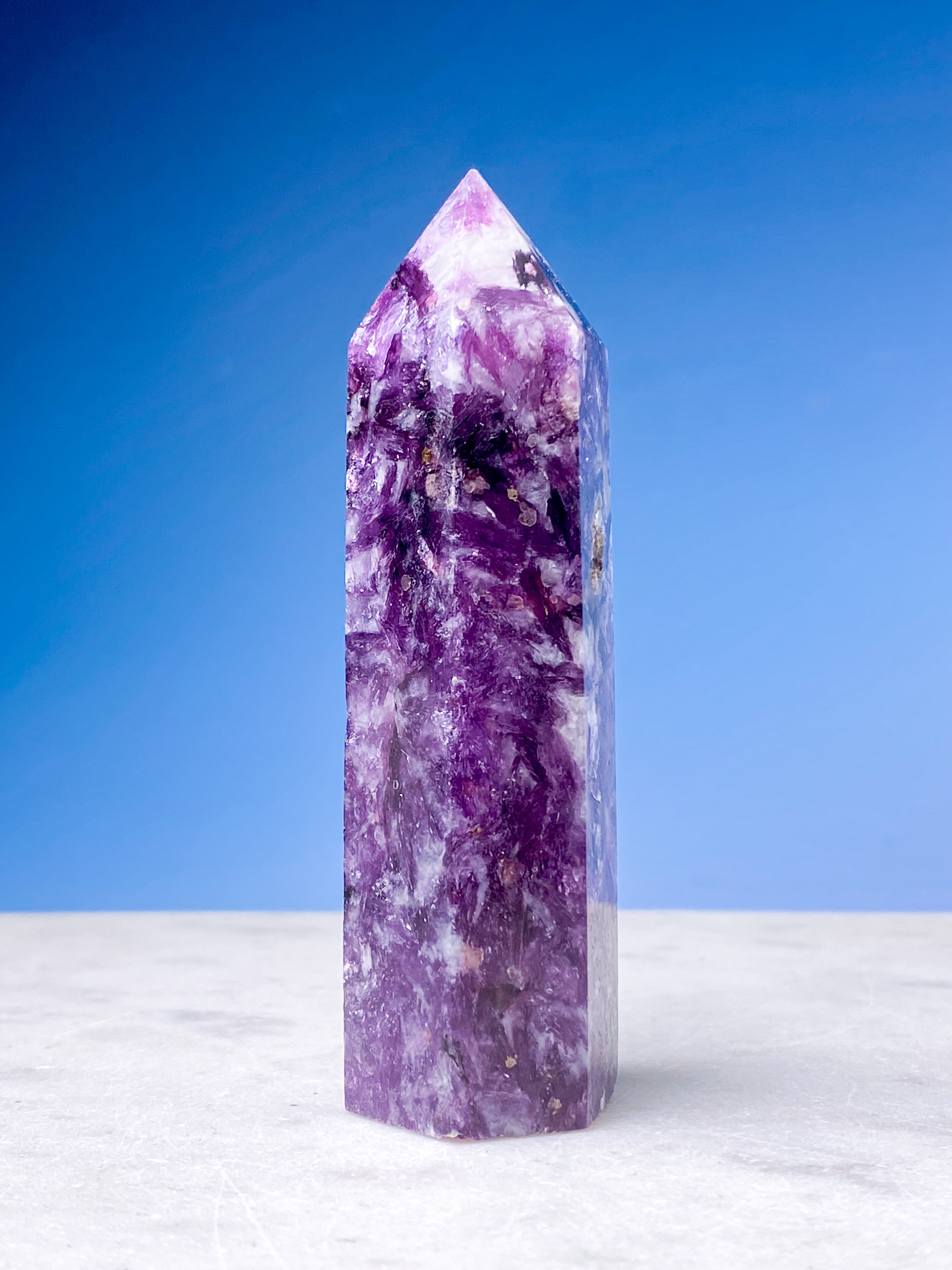 Lepidolit Tårn (Nr. 1) Eksklusiv Kvalitet