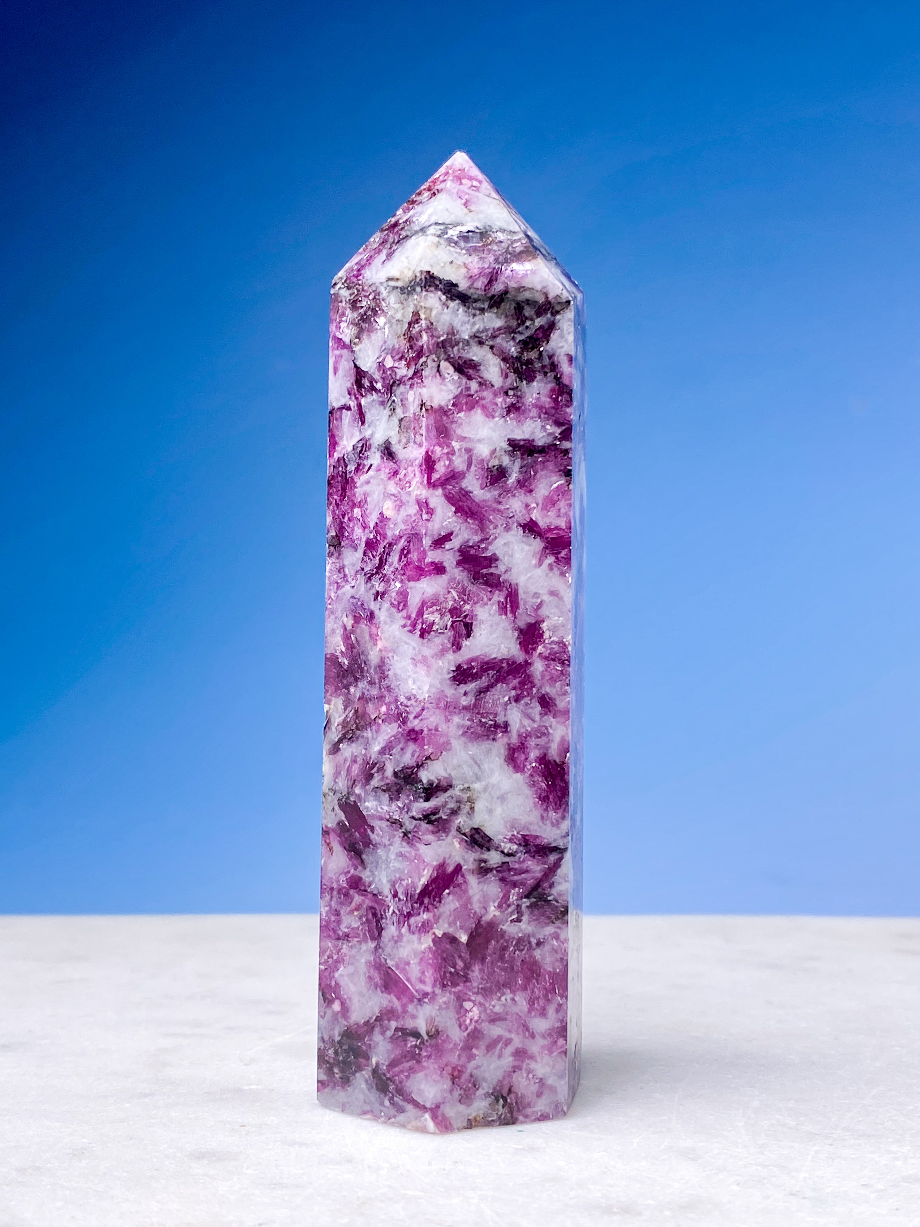 Lepidolit Tårn (Nr. 2) Eksklusiv Kvalitet