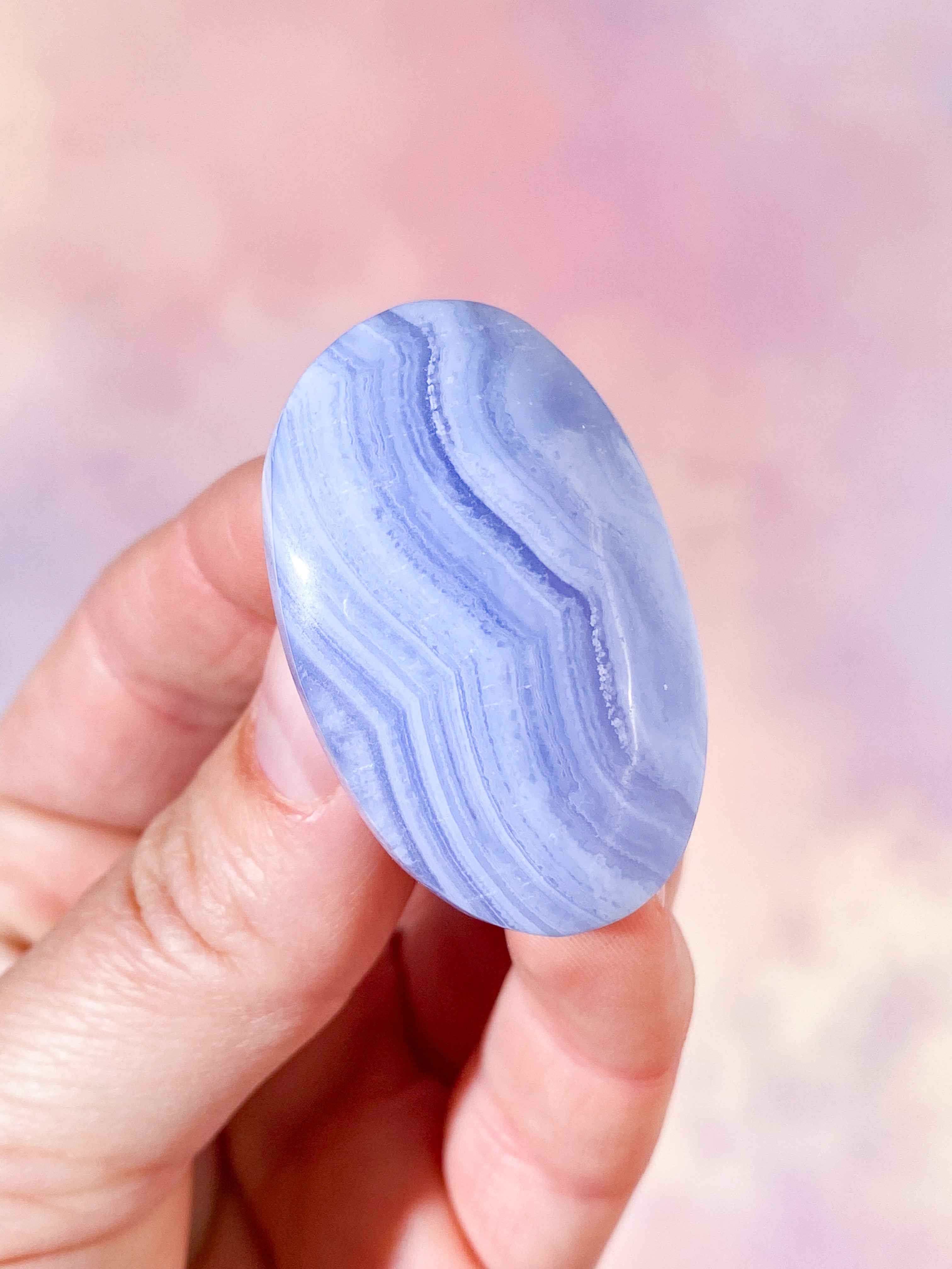 Blonde Agat Palmstone (Nr. 8)