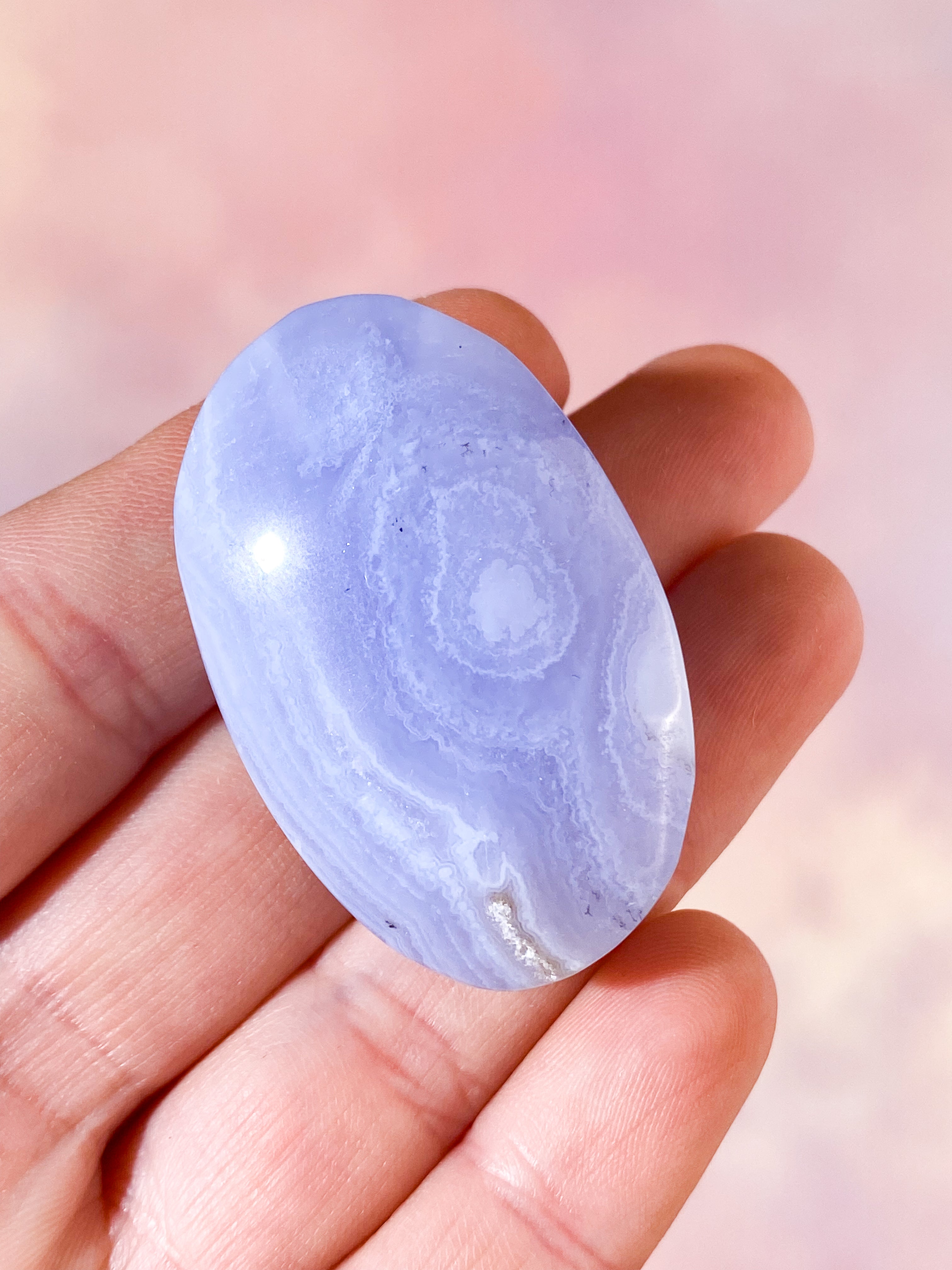 Blonde Agat Palmstone (Nr. 9)