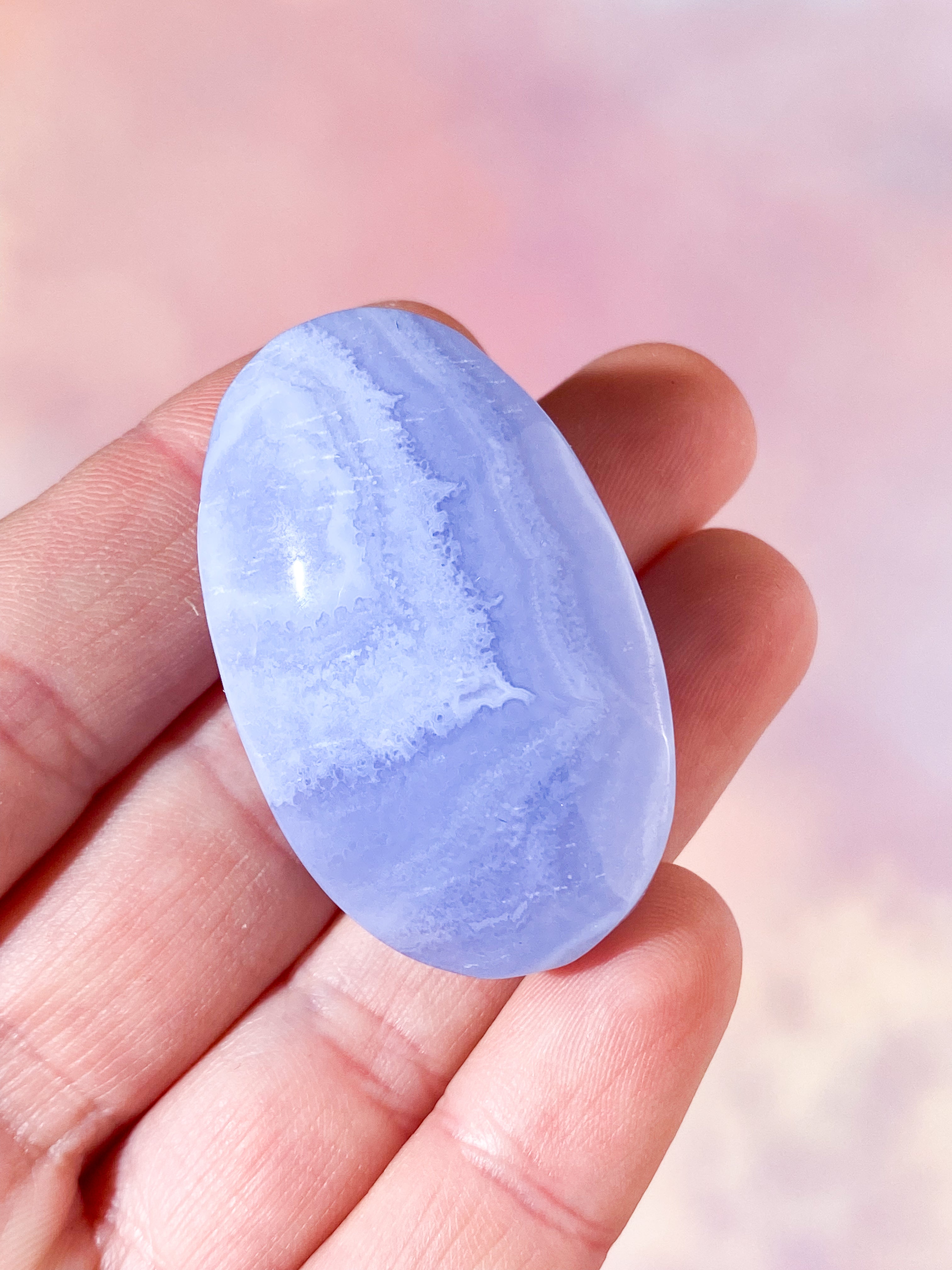 Blonde Agat Palmstone (Nr. 16)