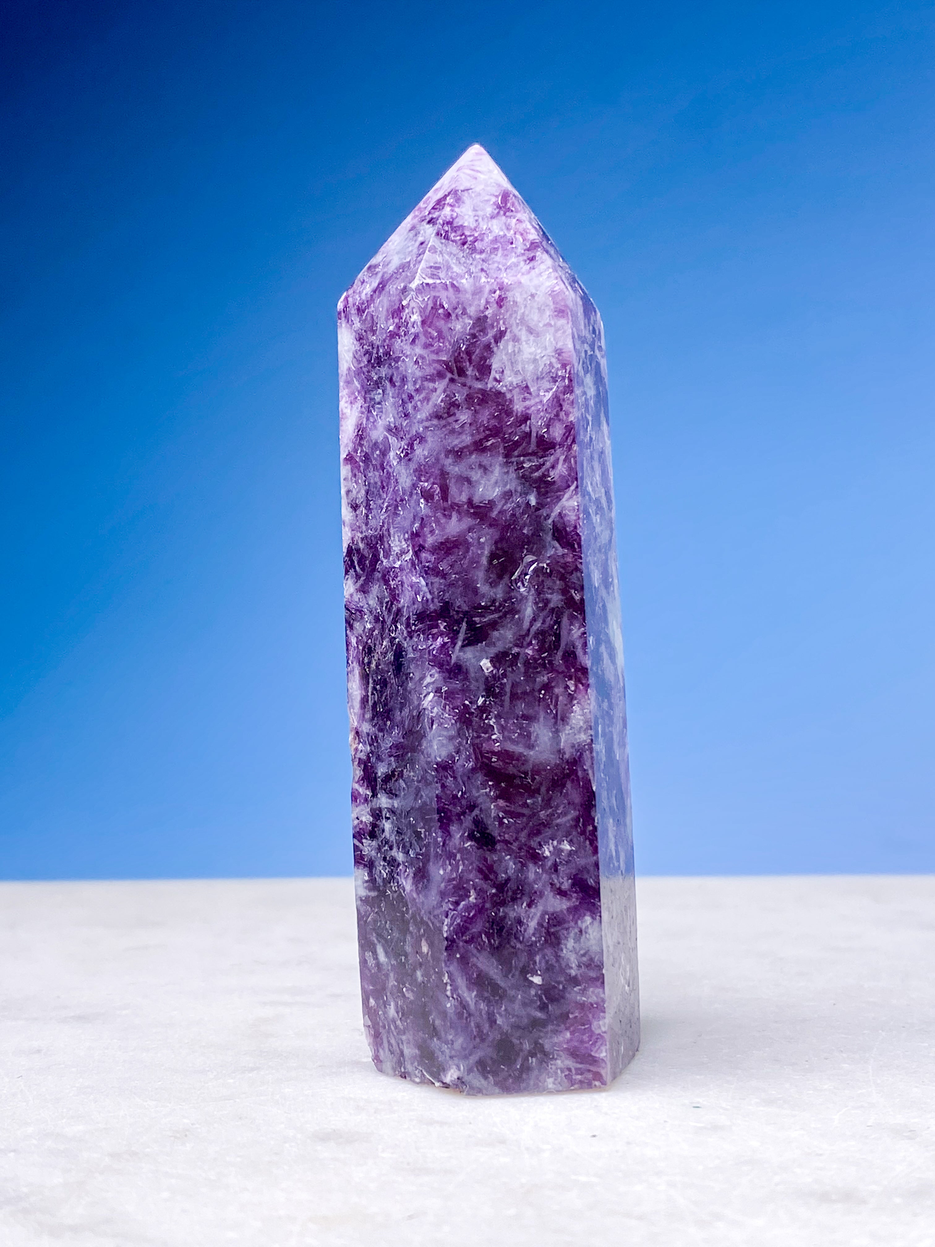 Lepidolit Tårn (Nr. 12) Eksklusiv Kvalitet