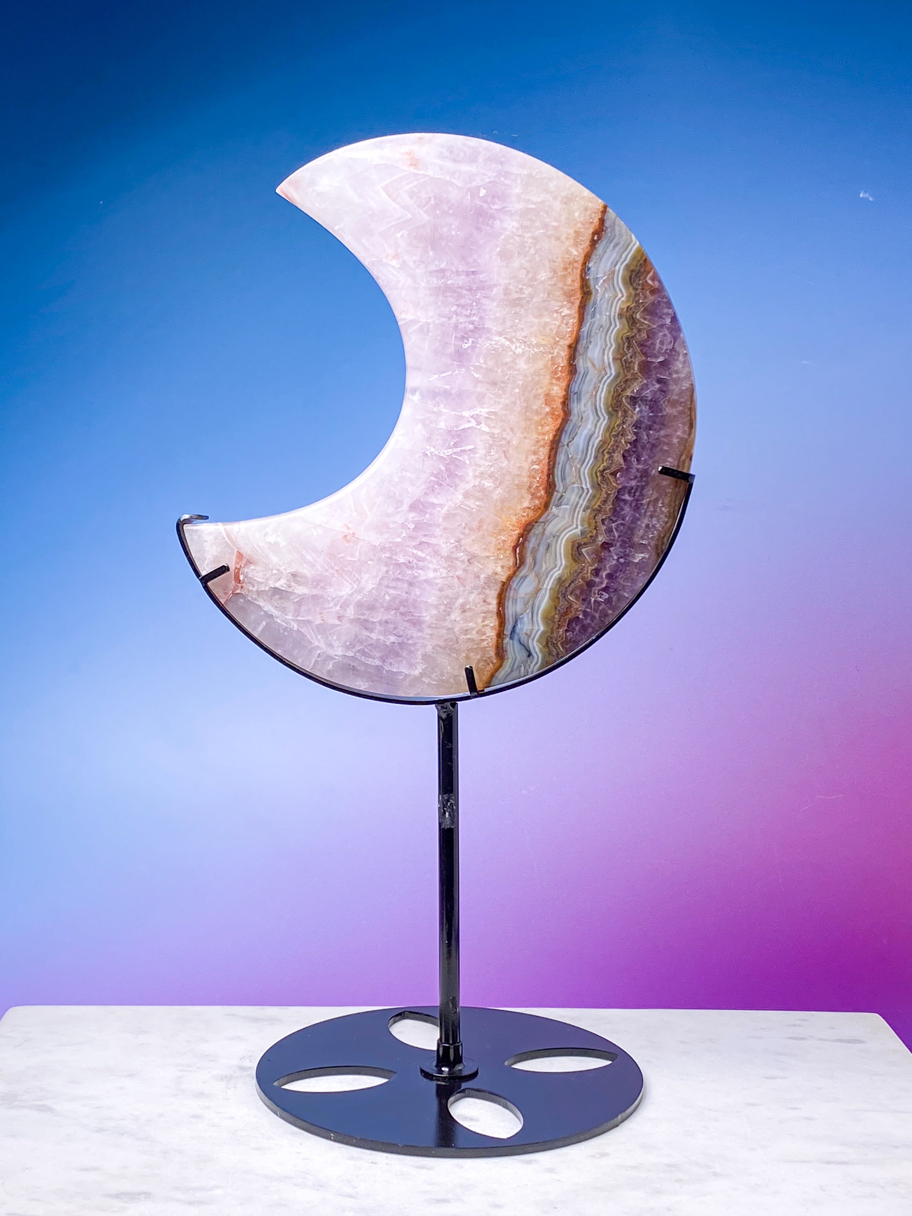 Mexico Agat & Ametyst Måne På Fod