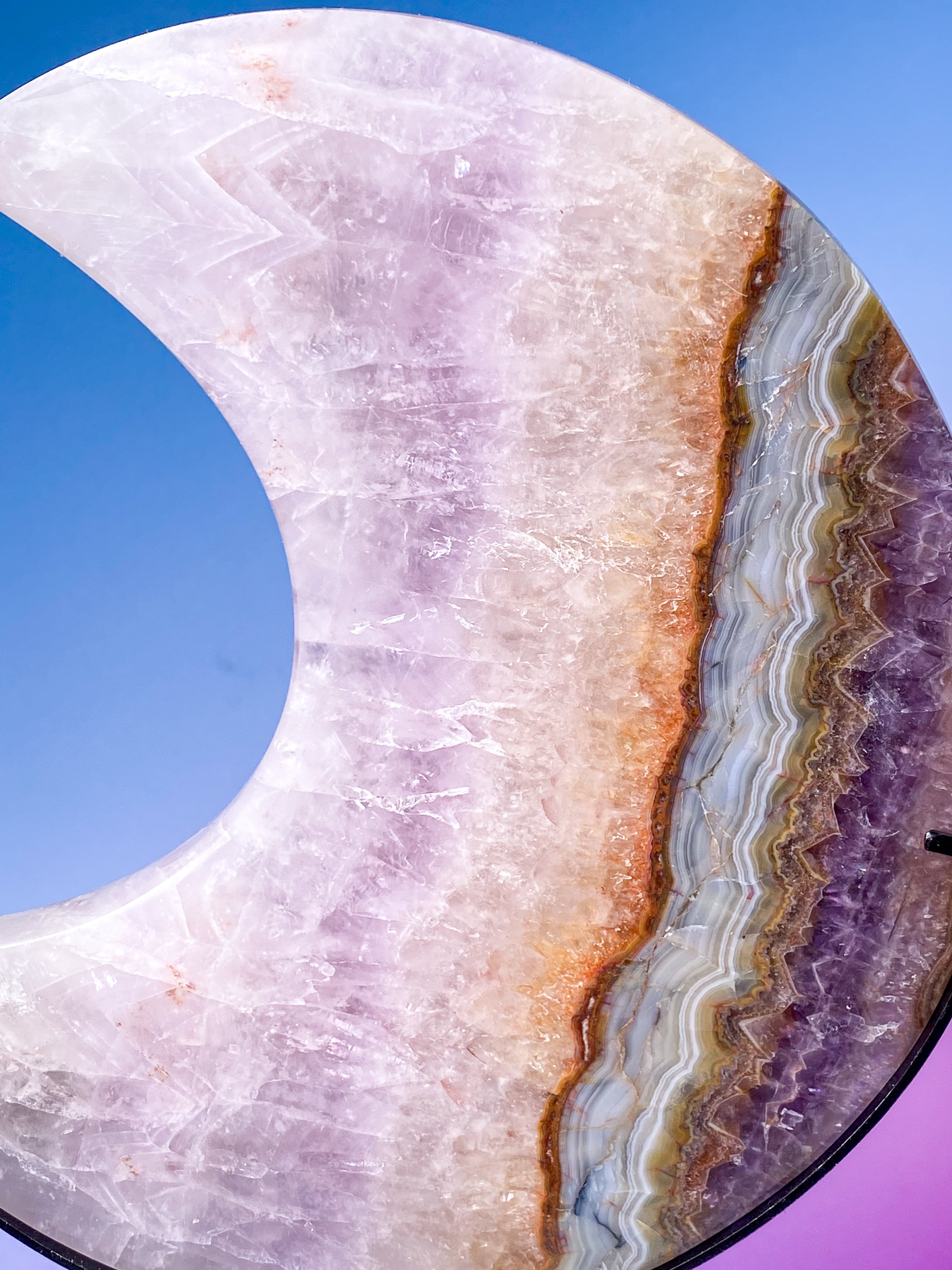 Mexico Agat & Ametyst Måne På Fod