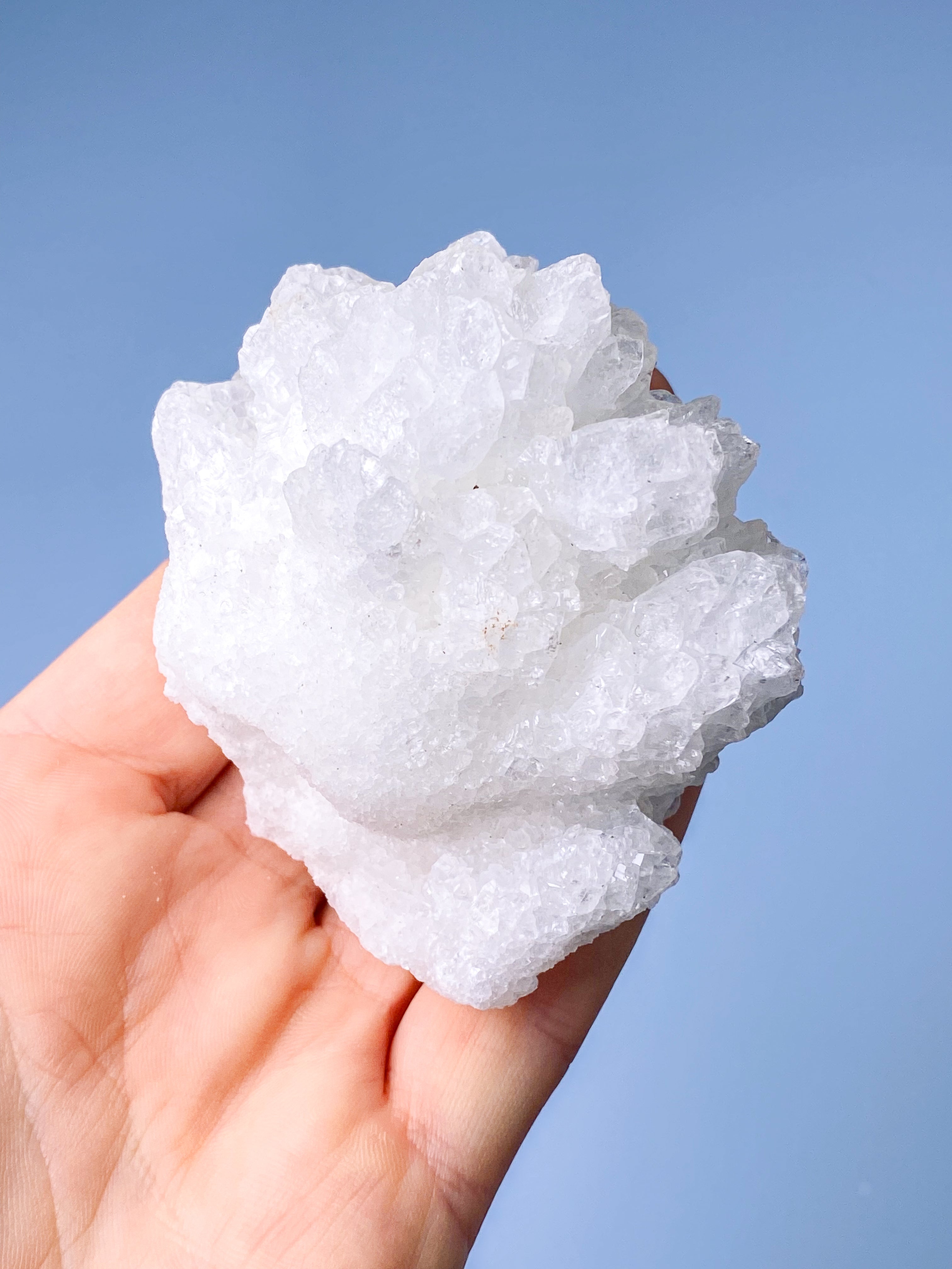 Hvid Aragonit Klynge (Nr. 22)