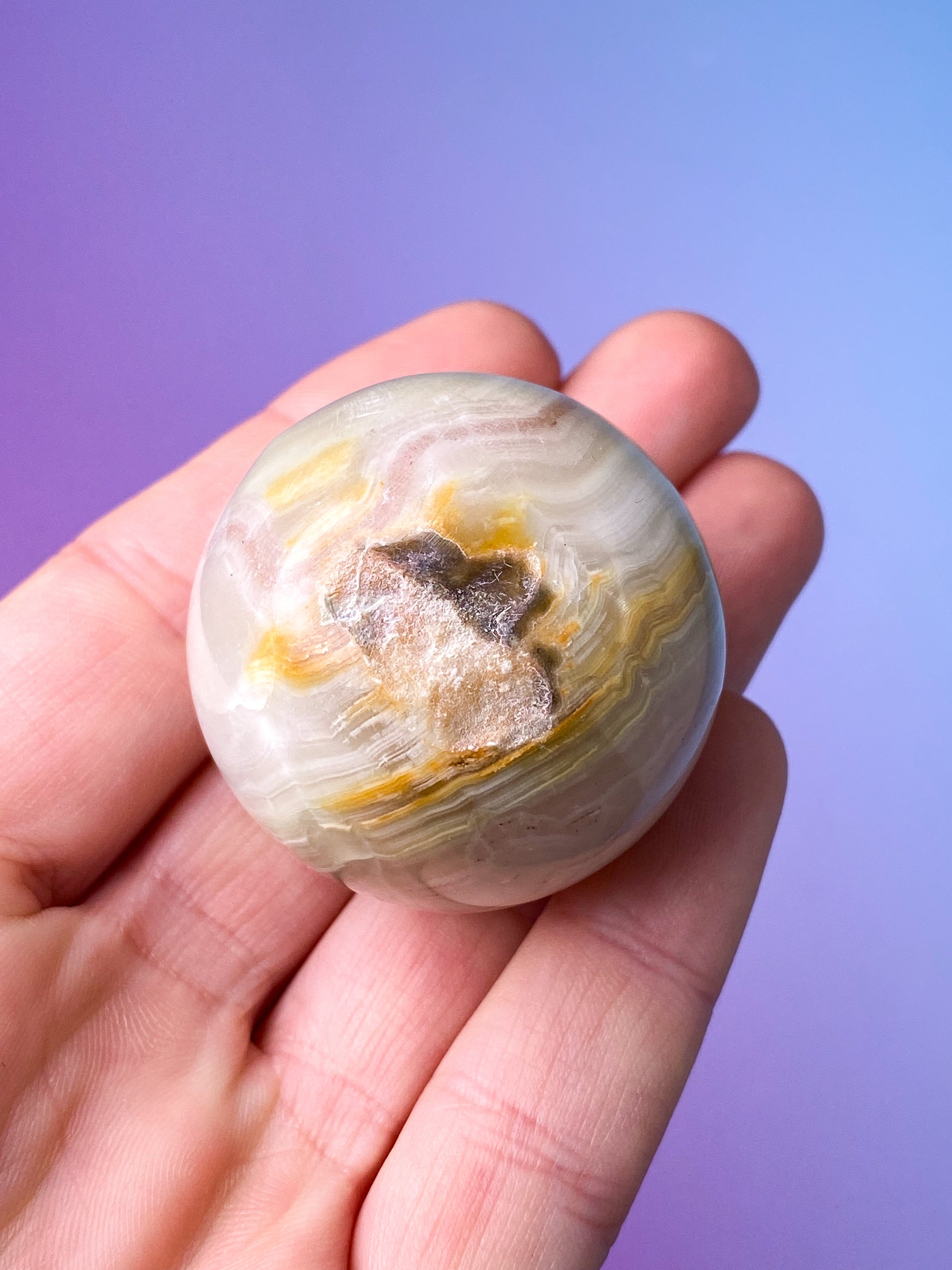 Pink Onyx Kugle (Nr. 1)