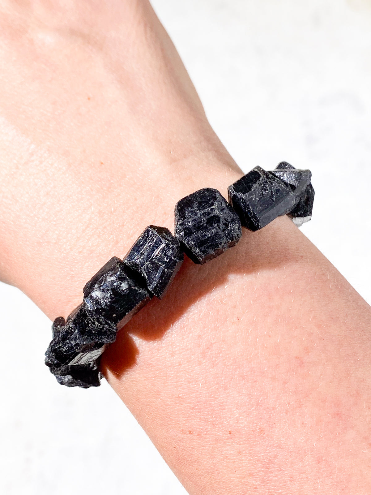 Rå Turmalin Armbånd