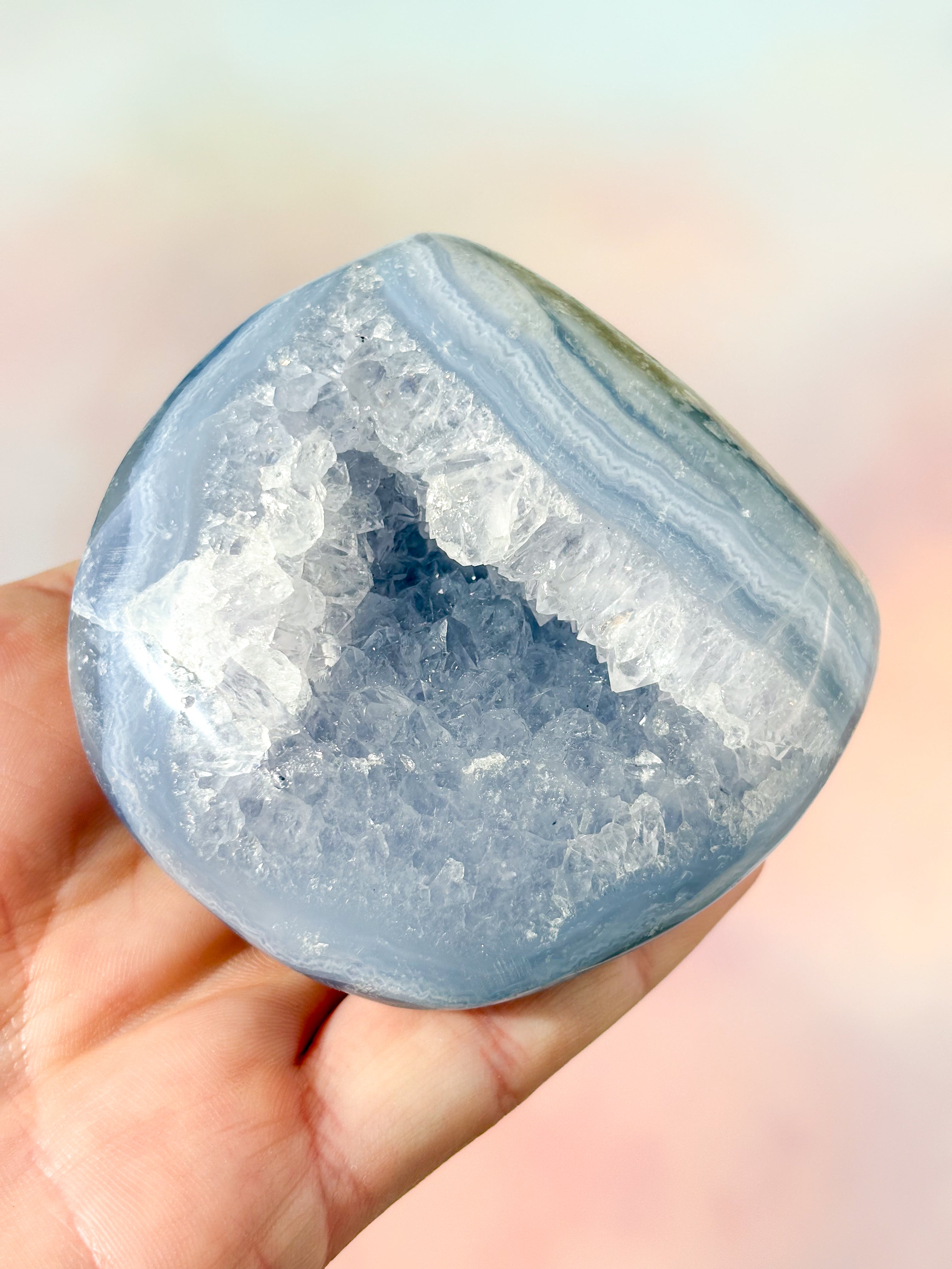 Druzy Blonde Agat Freeform (Nr. 20)