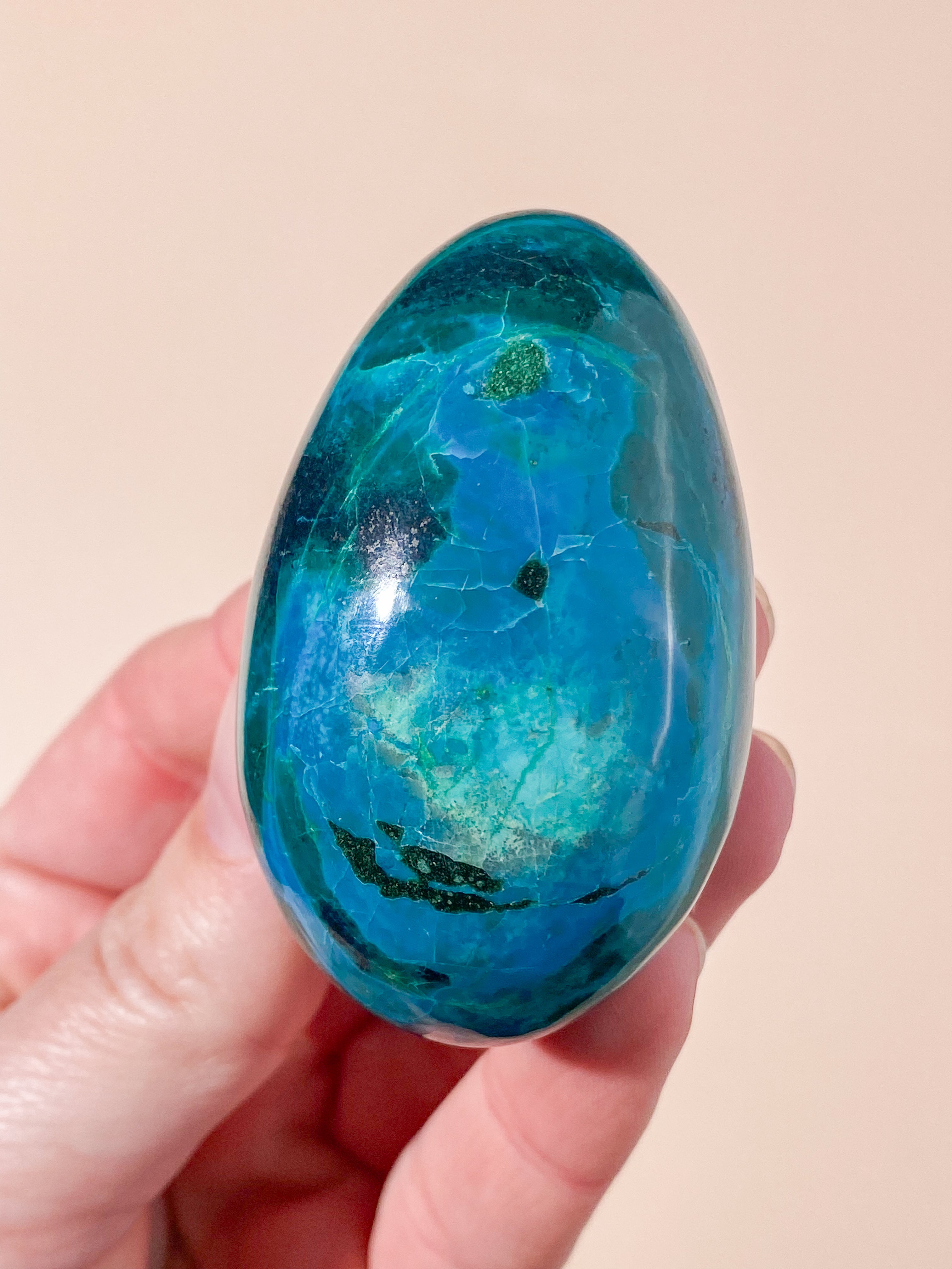 Chrysocolla Æg (Nr. 1) Eksklusiv Kvalitet
