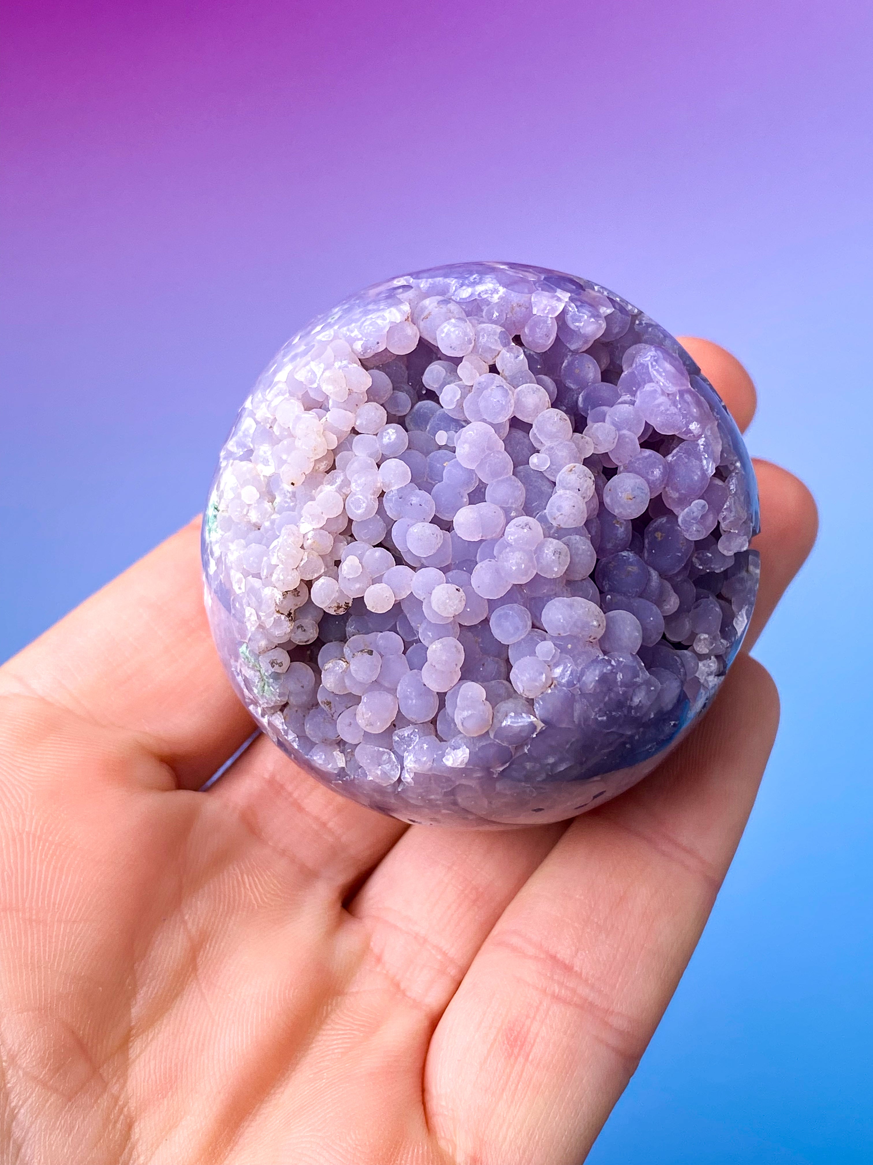 Druzy Grape Agat Kugle (Nr. 1)