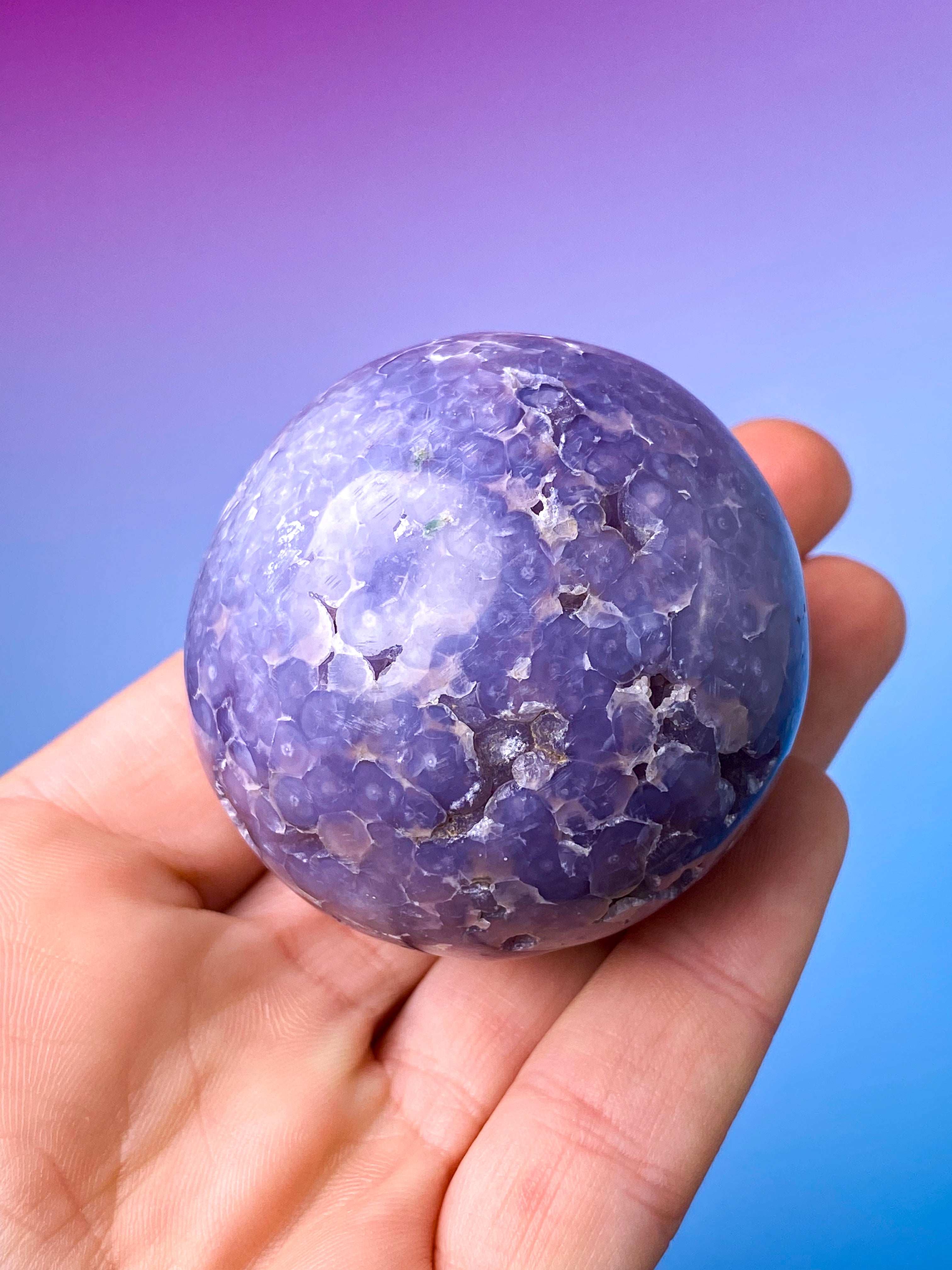 Druzy Grape Agat Kugle (Nr. 1)
