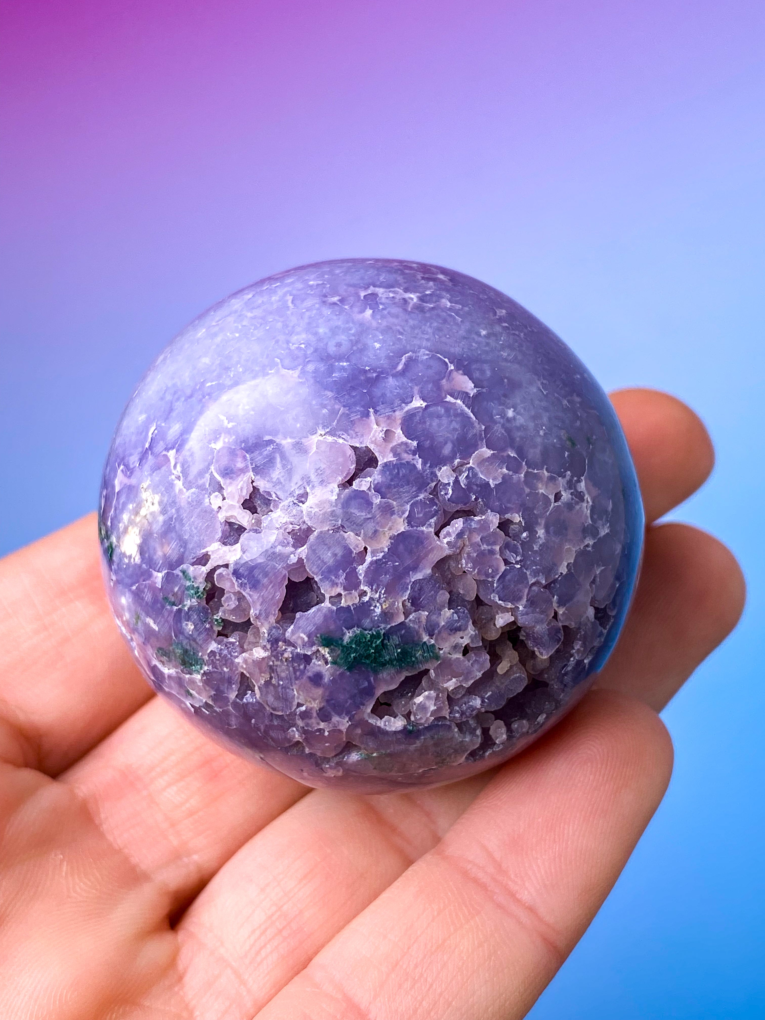 Druzy Grape Agat Kugle (Nr. 4)