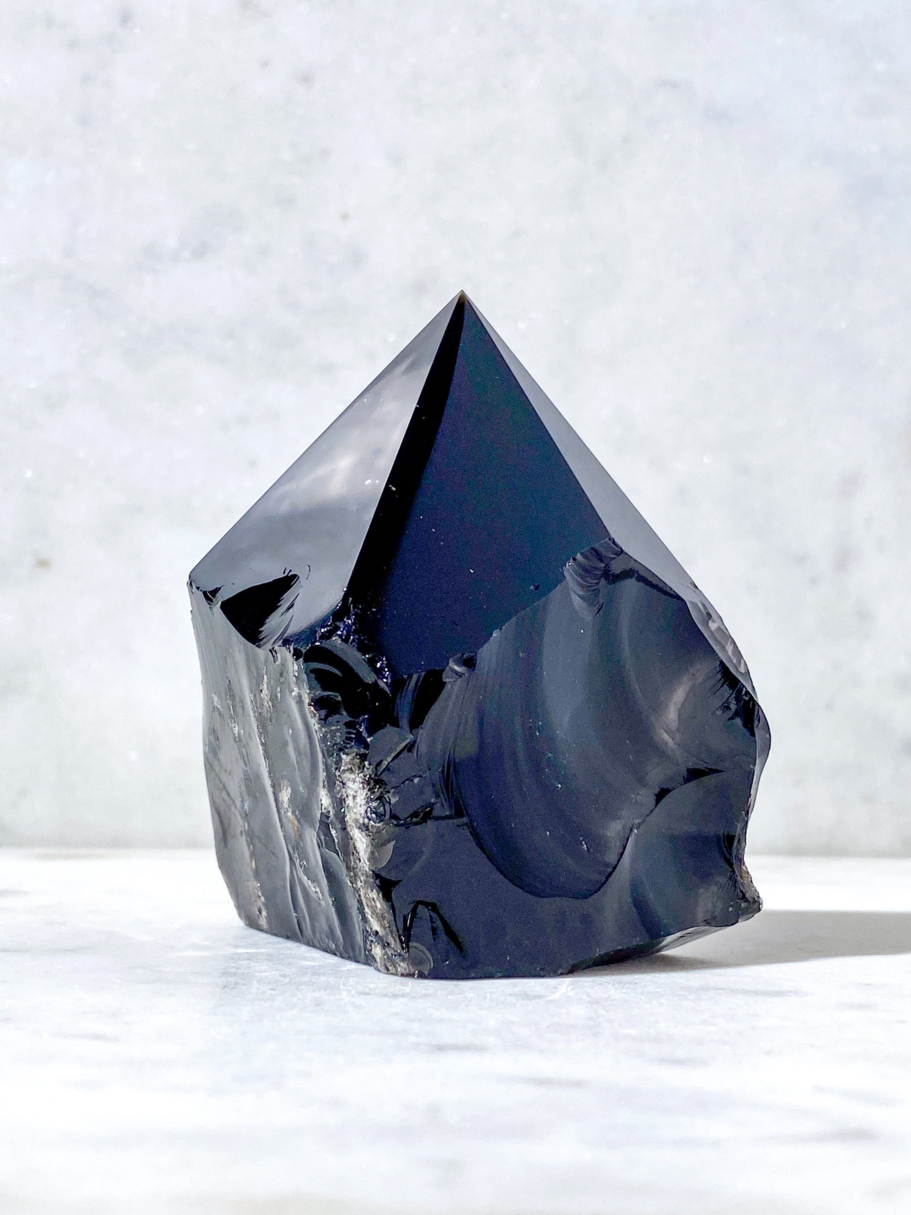 Obsidian Med Poleret Spids (Nr. 5)