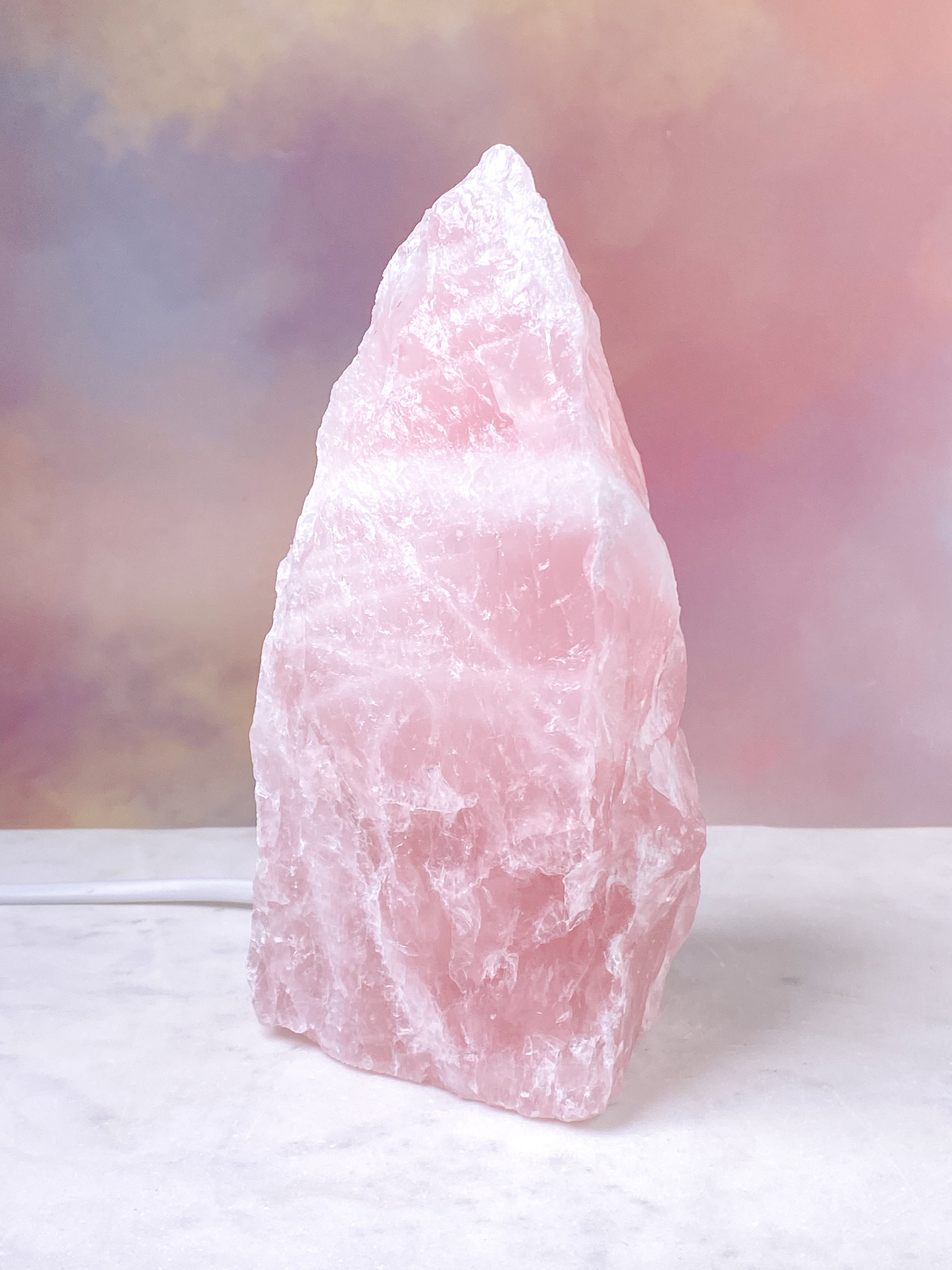 Rosakvarts Lampe (Nr. 4)