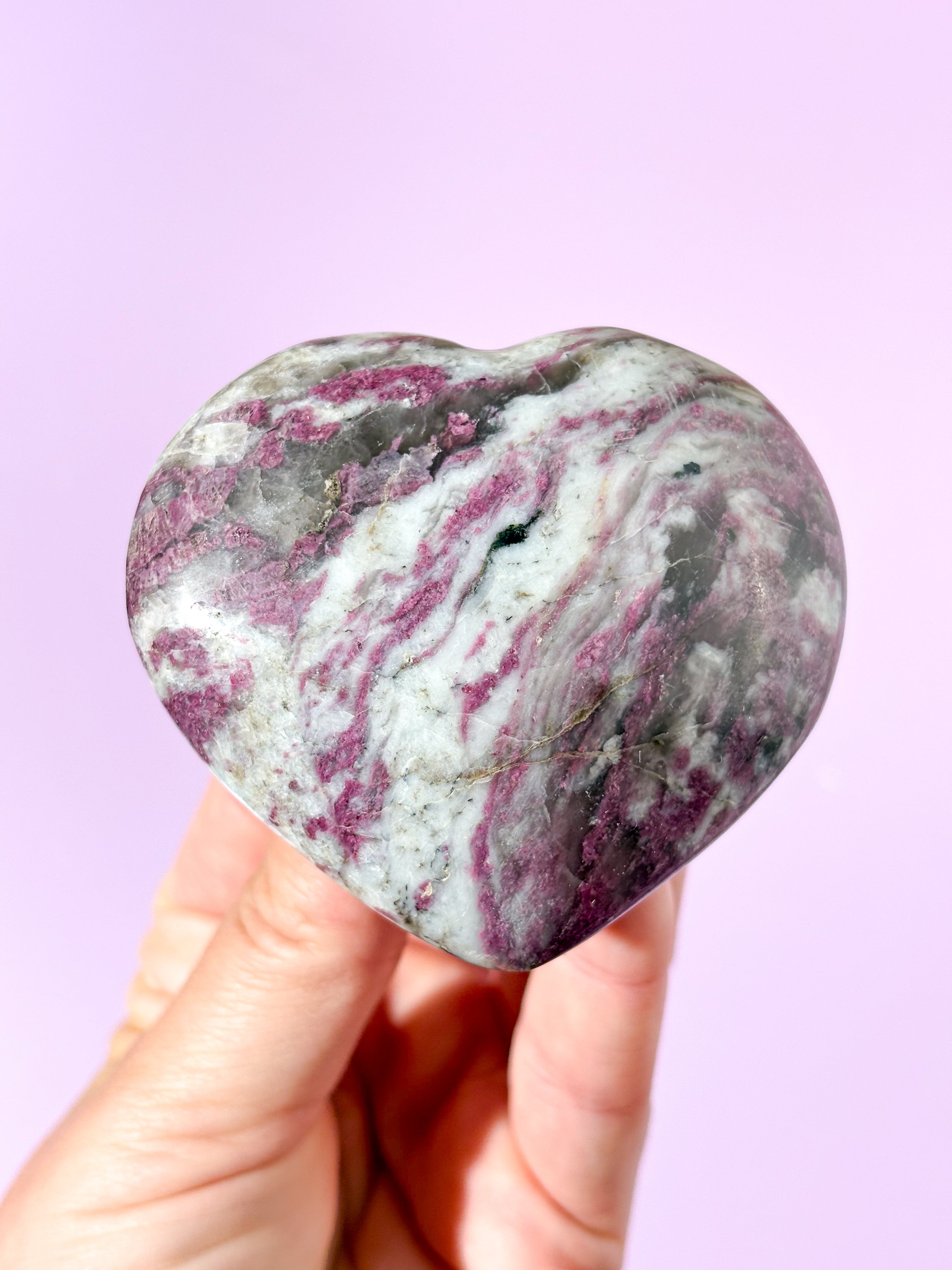 Rubelit (Pink Turmalin) Hjerte (Nr. 8)