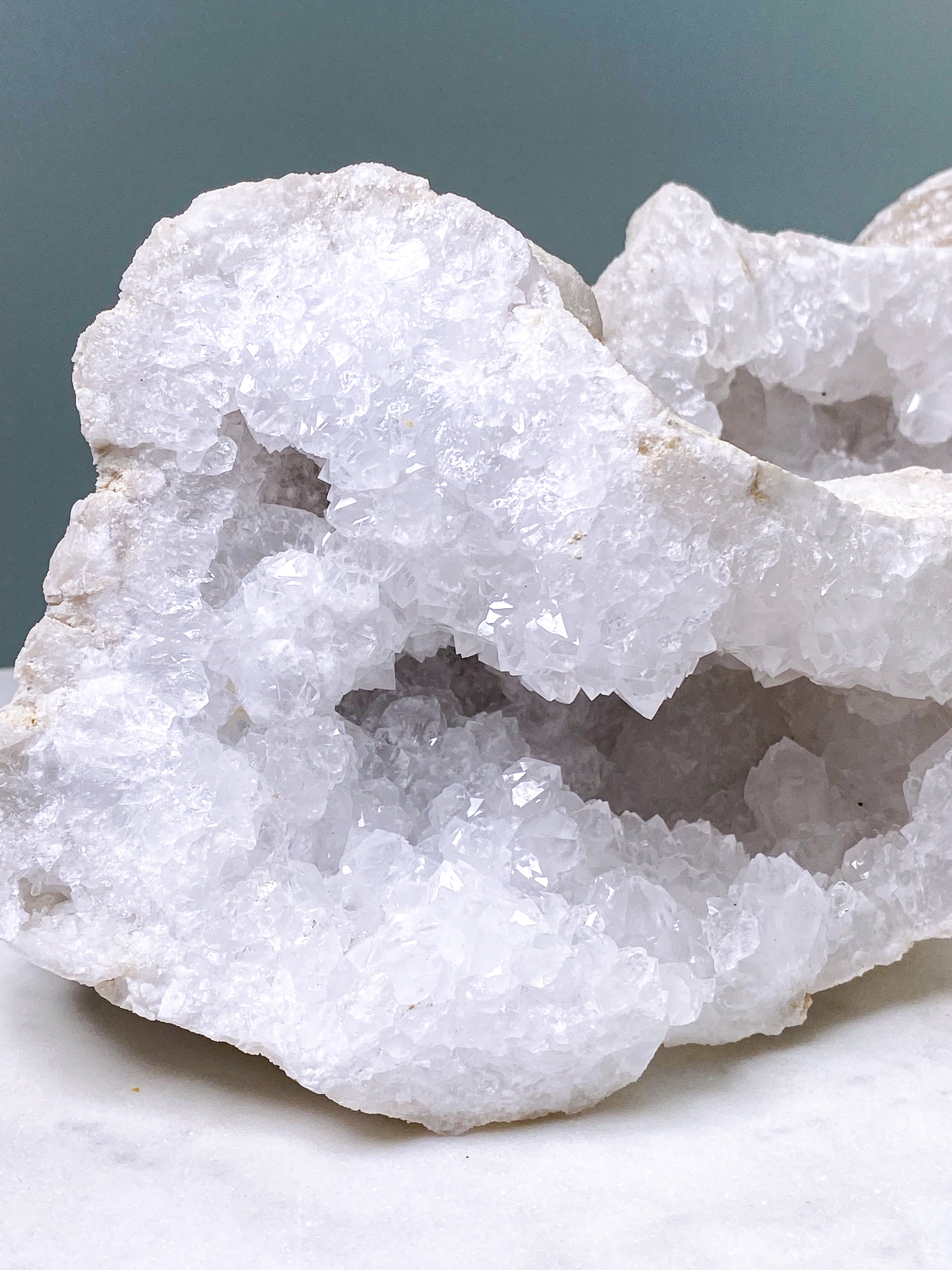 XL Rock Crystal Geode Set (No. 30)