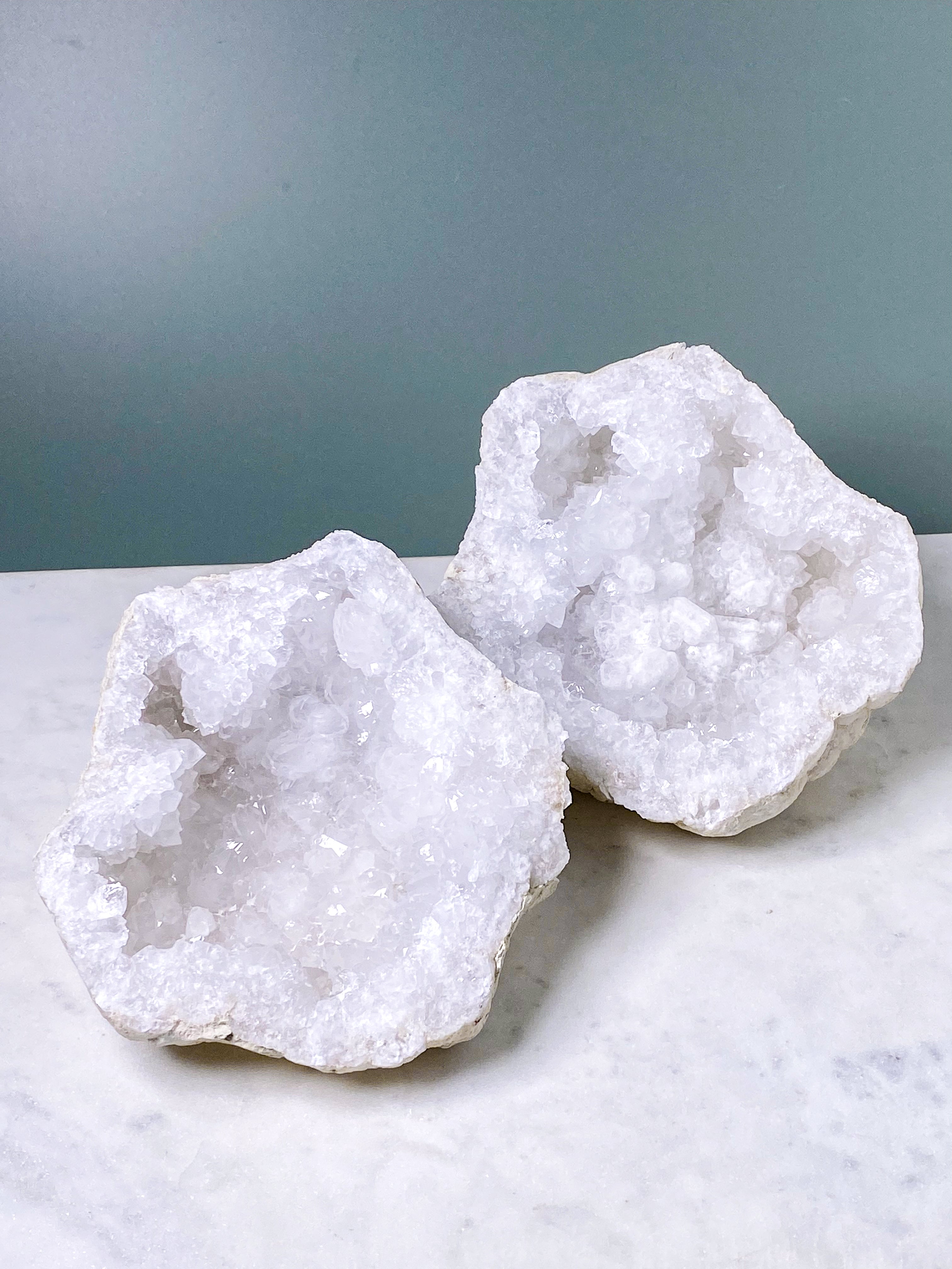 XL Bjergkrystal Geode Sæt - 2,6 kg (Nr. 19)