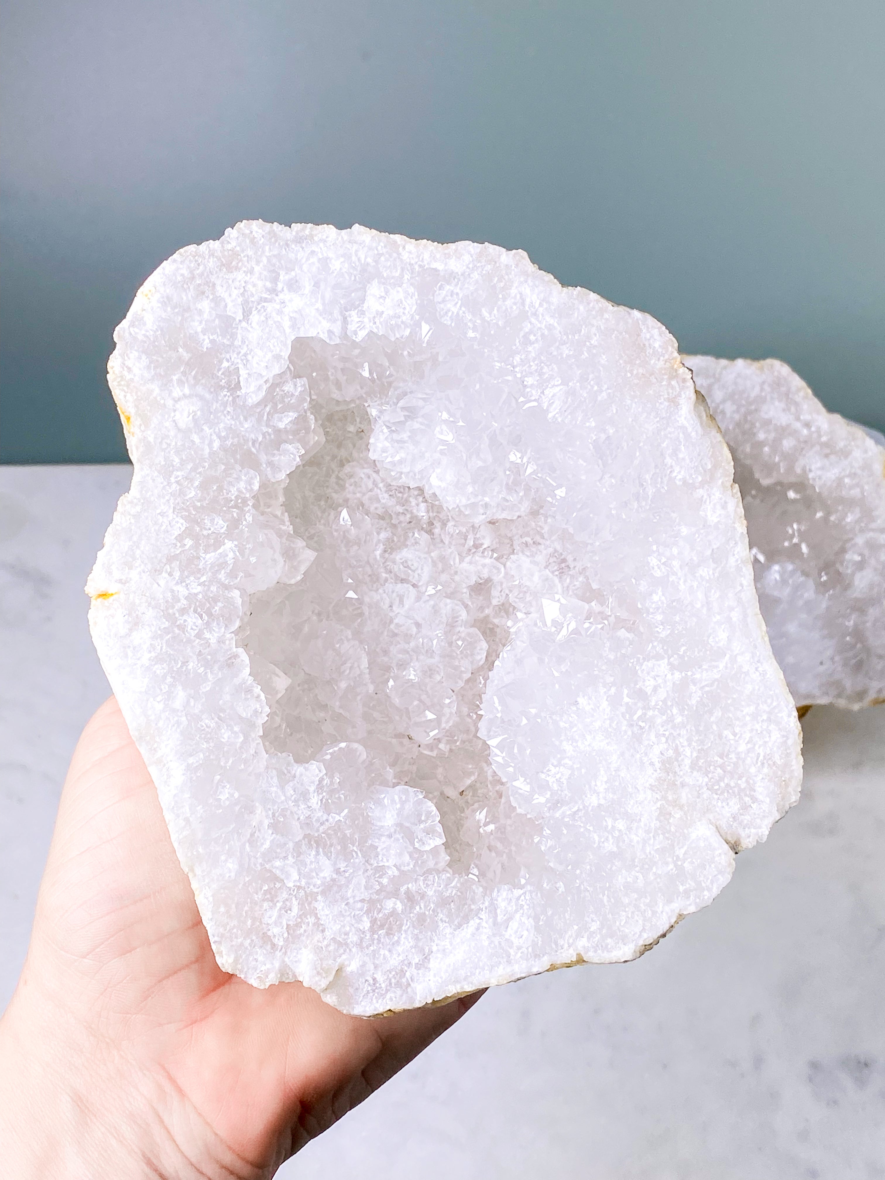 XL Bjergkrystal Geode Sæt - 2,8 kg (Nr. 21)