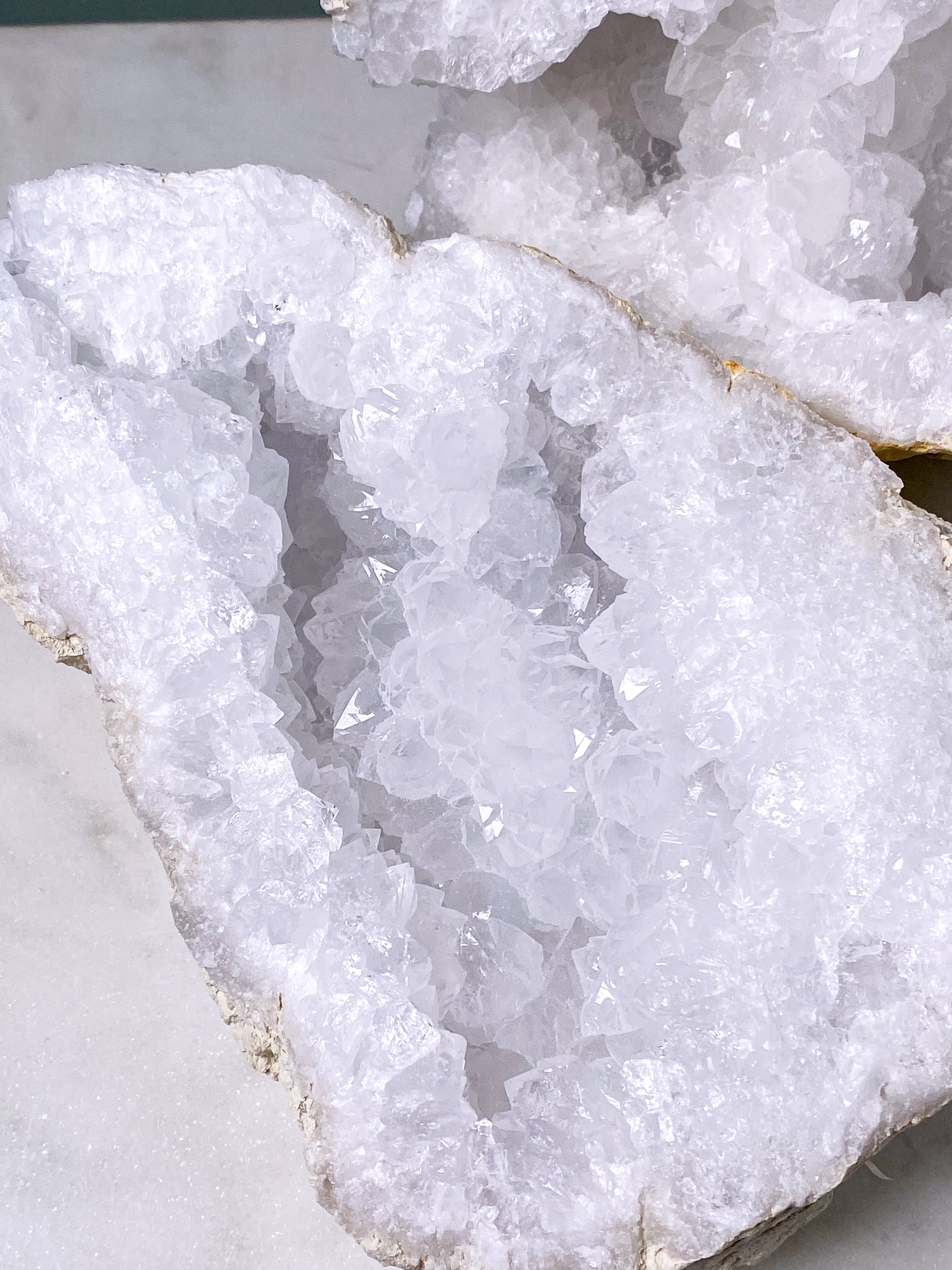 XL Bjergkrystal Geode Sæt - 3,6 kg (Nr. 22)