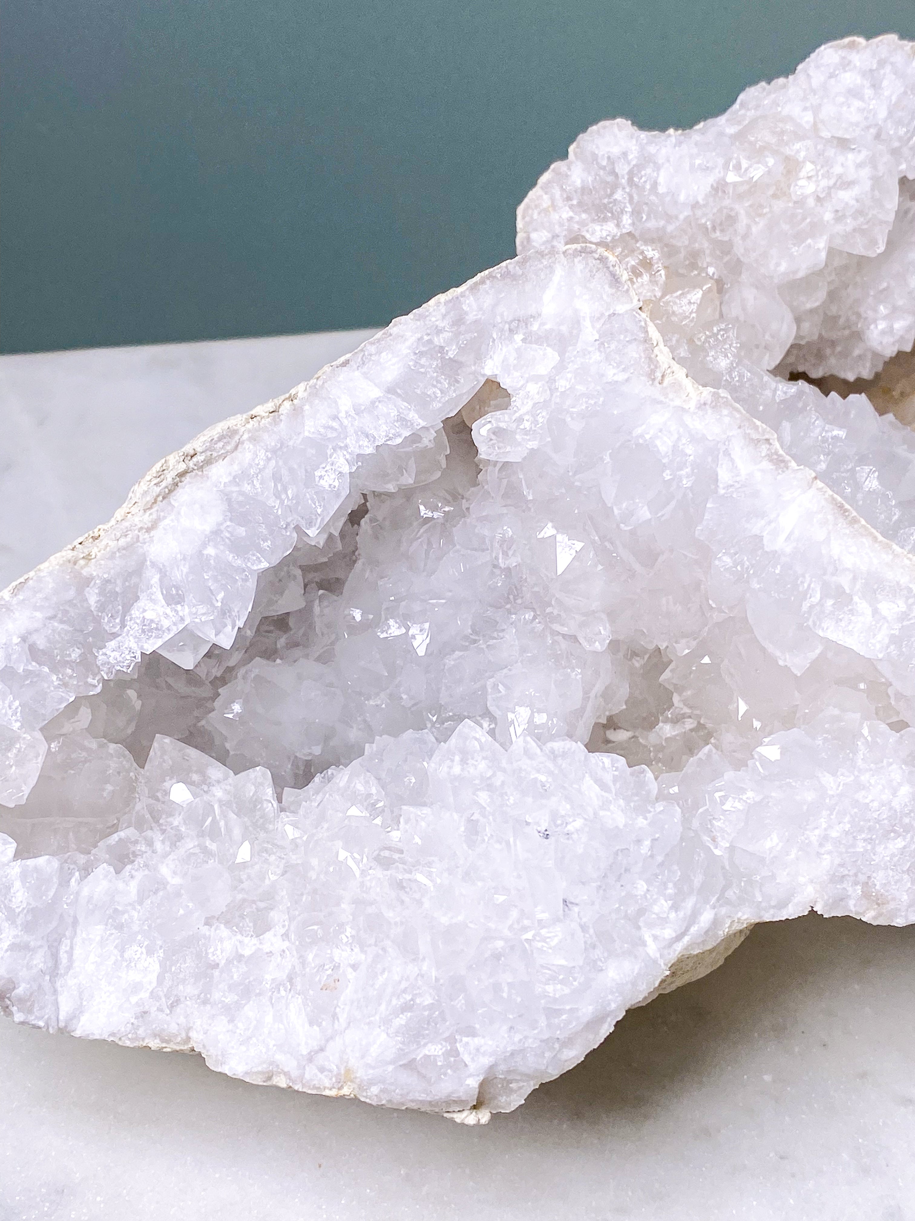 XL Bjergkrystal Geode Sæt - 3,1 kg (Nr. 25)