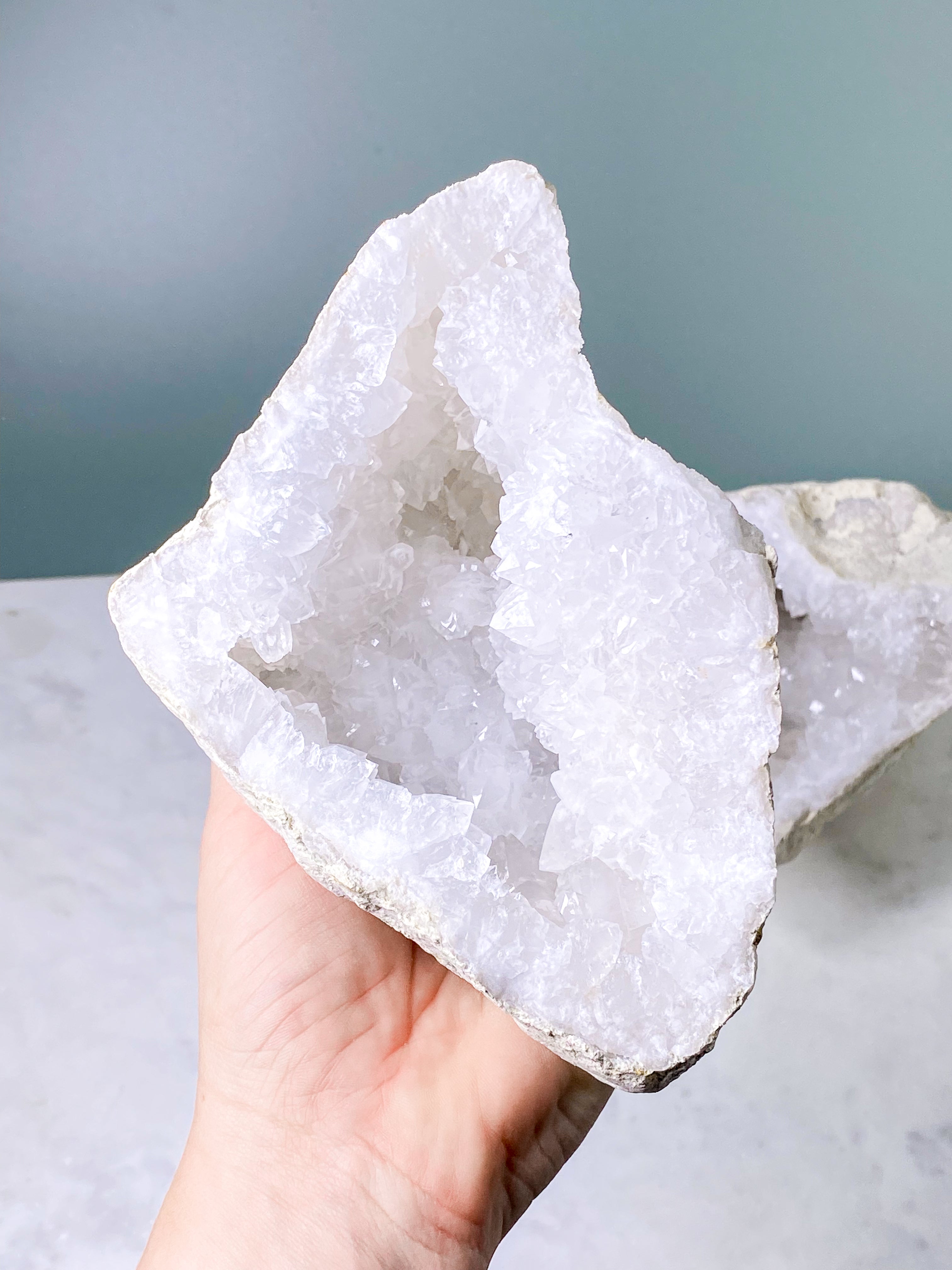 XL Bjergkrystal Geode Sæt - 3,1 kg (Nr. 25)