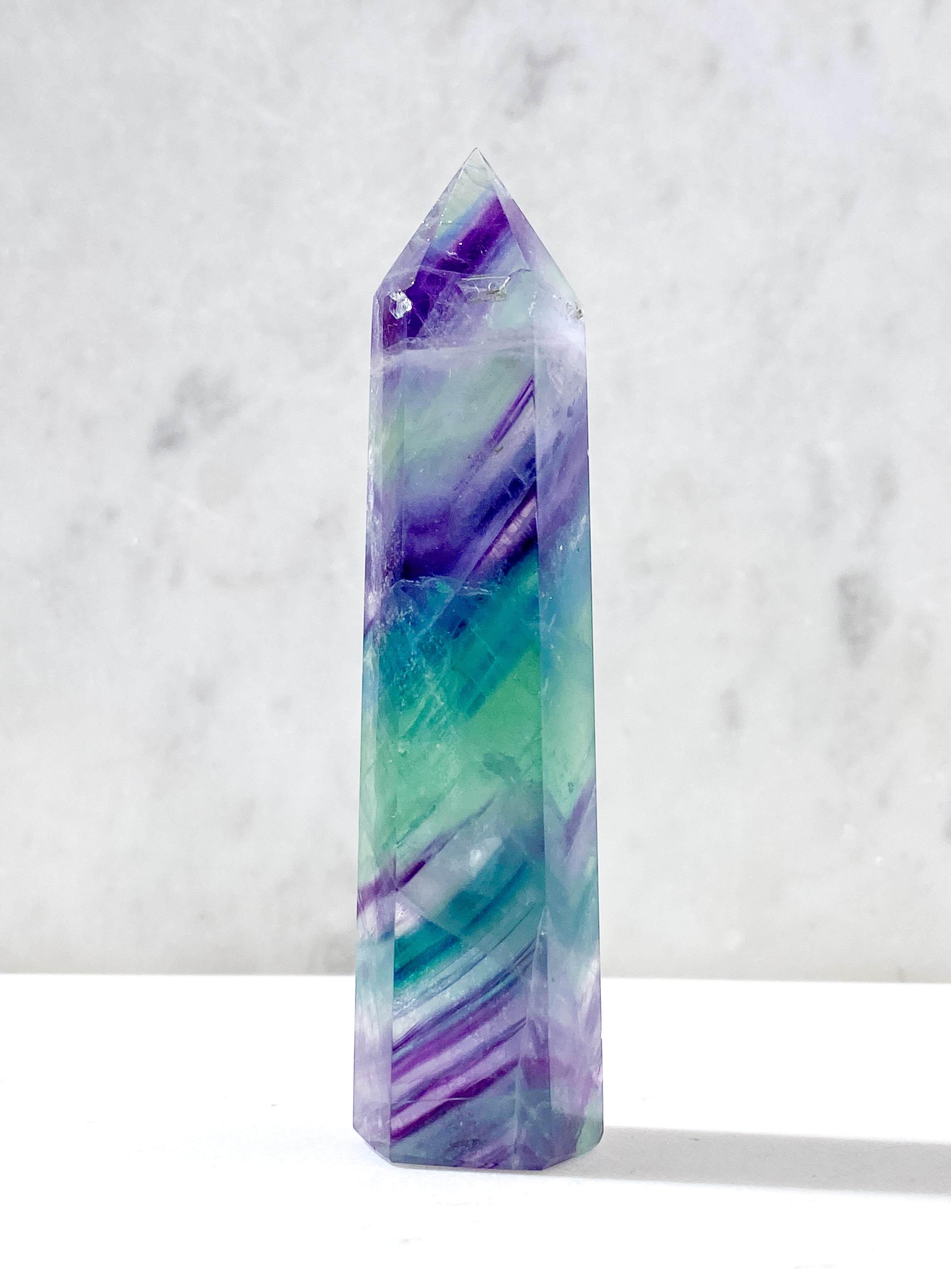 Rainbow Fluorite Tower (No. 1)