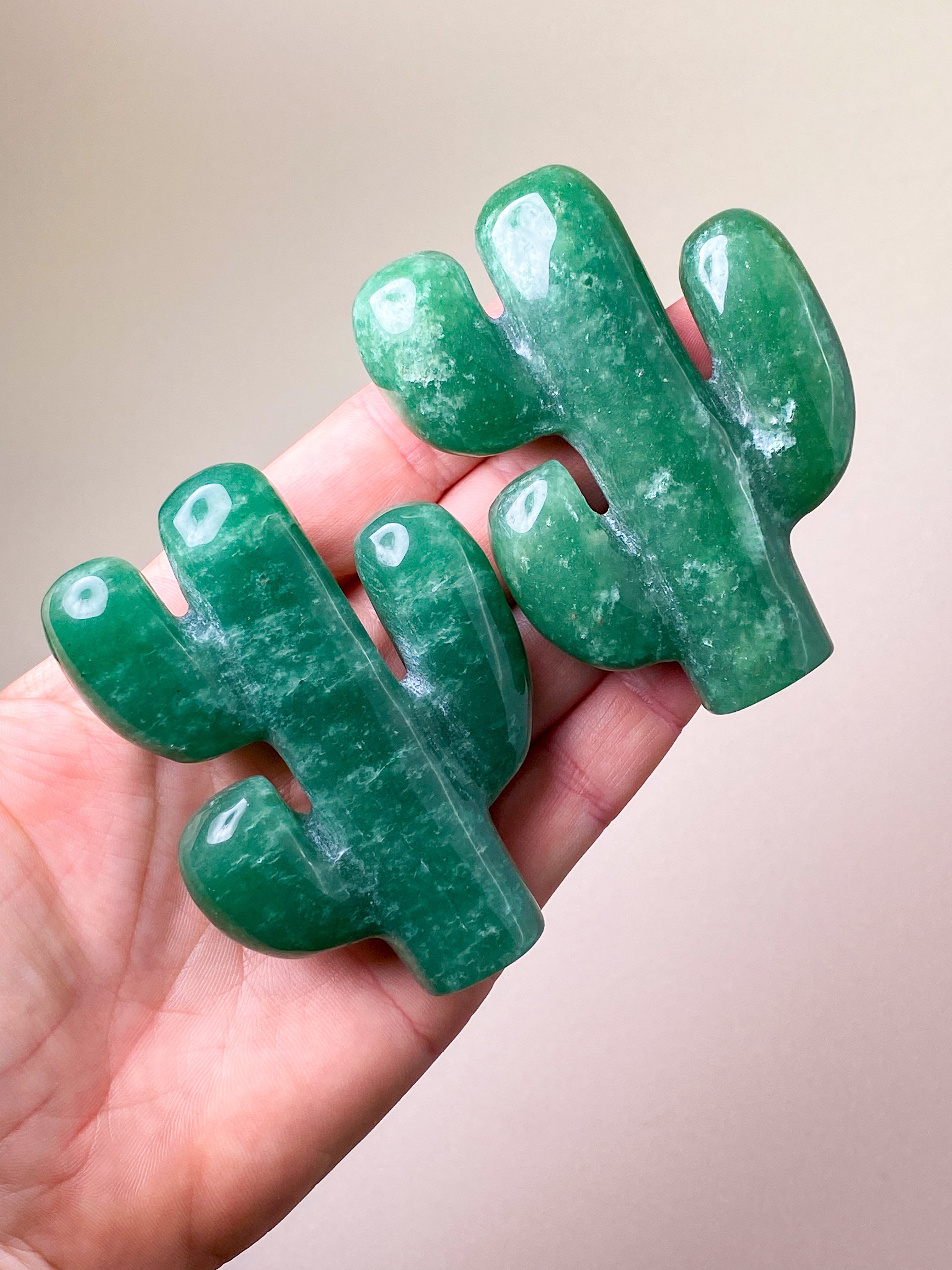 Grøn Aventurin Kaktus