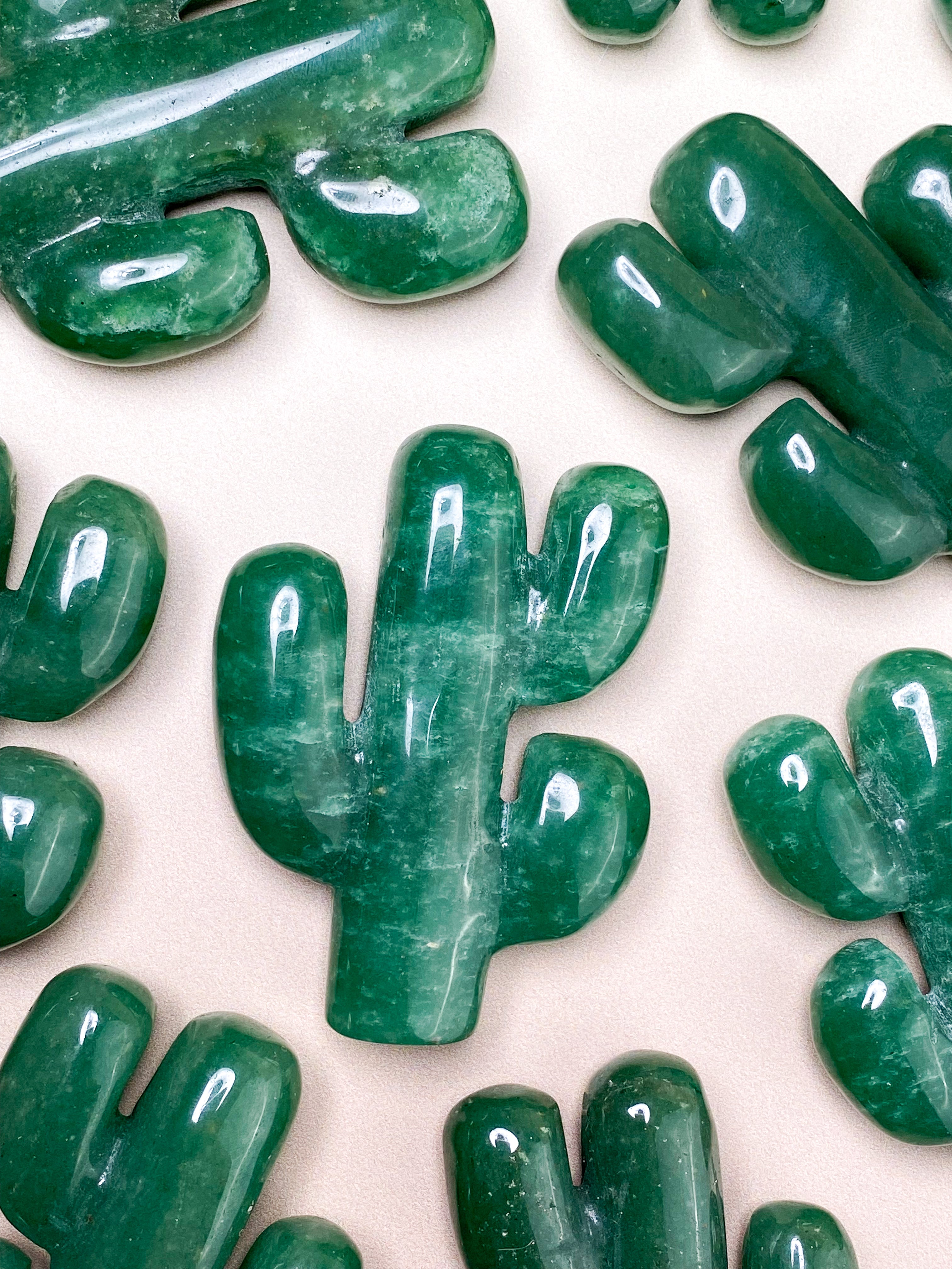 Grøn Aventurin Kaktus