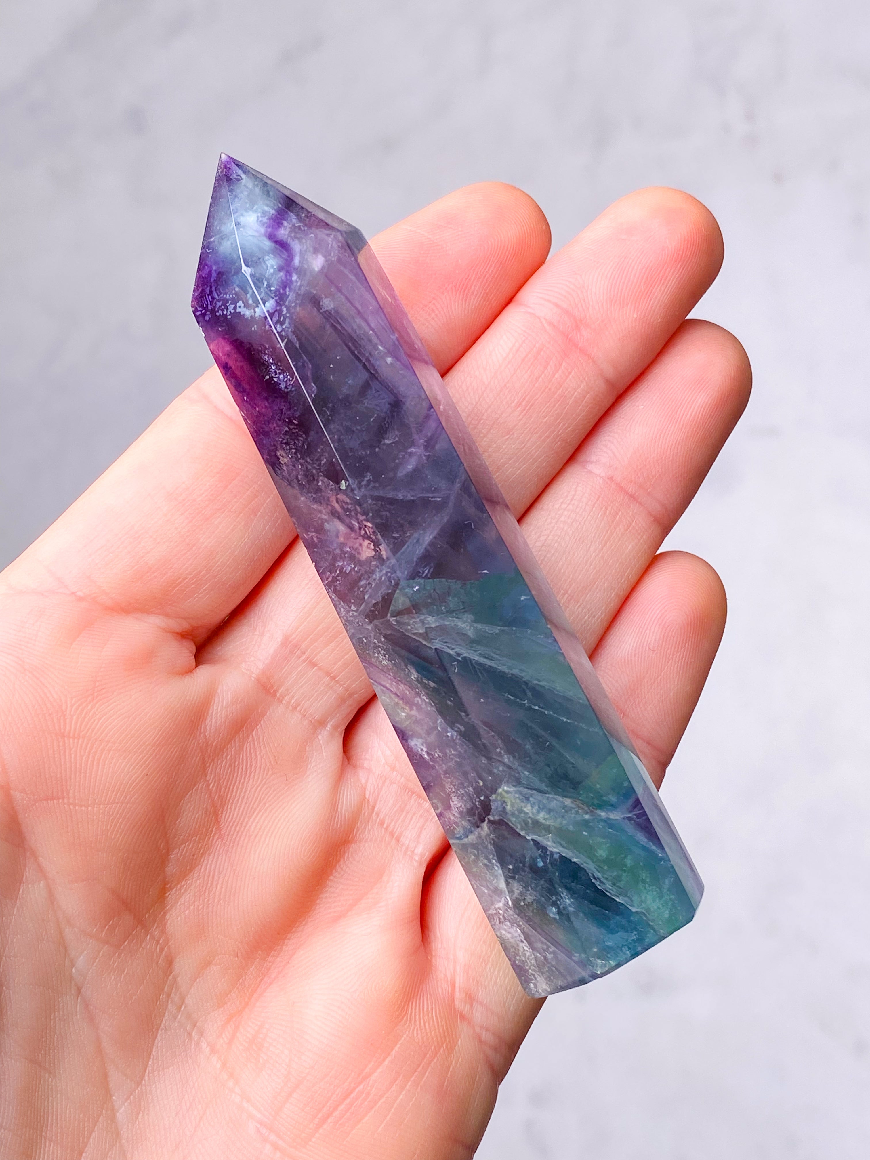 Rainbow Fluorite Tower (No. 1)