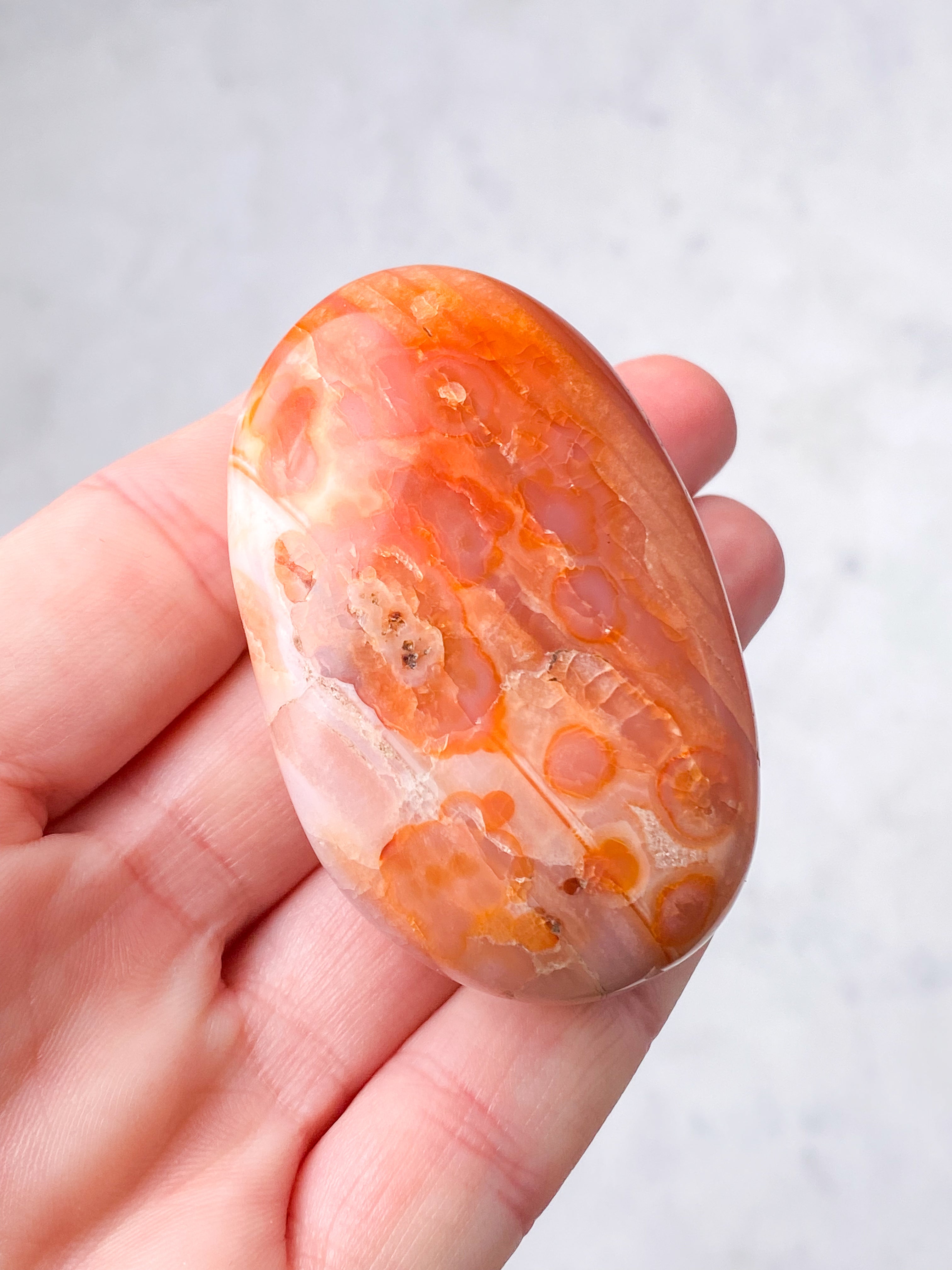 Karneol Palmstone (Nr. 1)