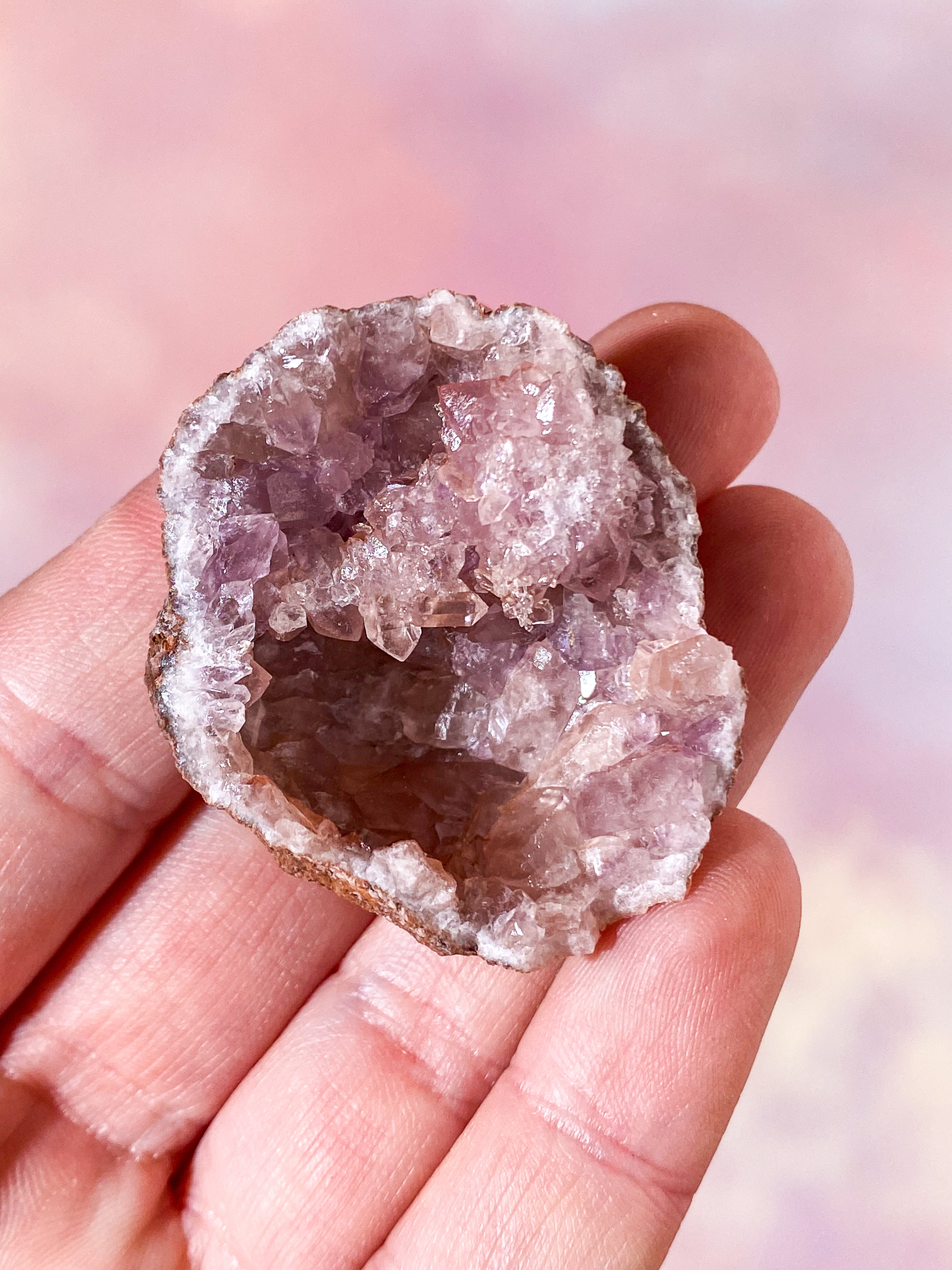 Pink Ametyst Geode (Nr. 17)