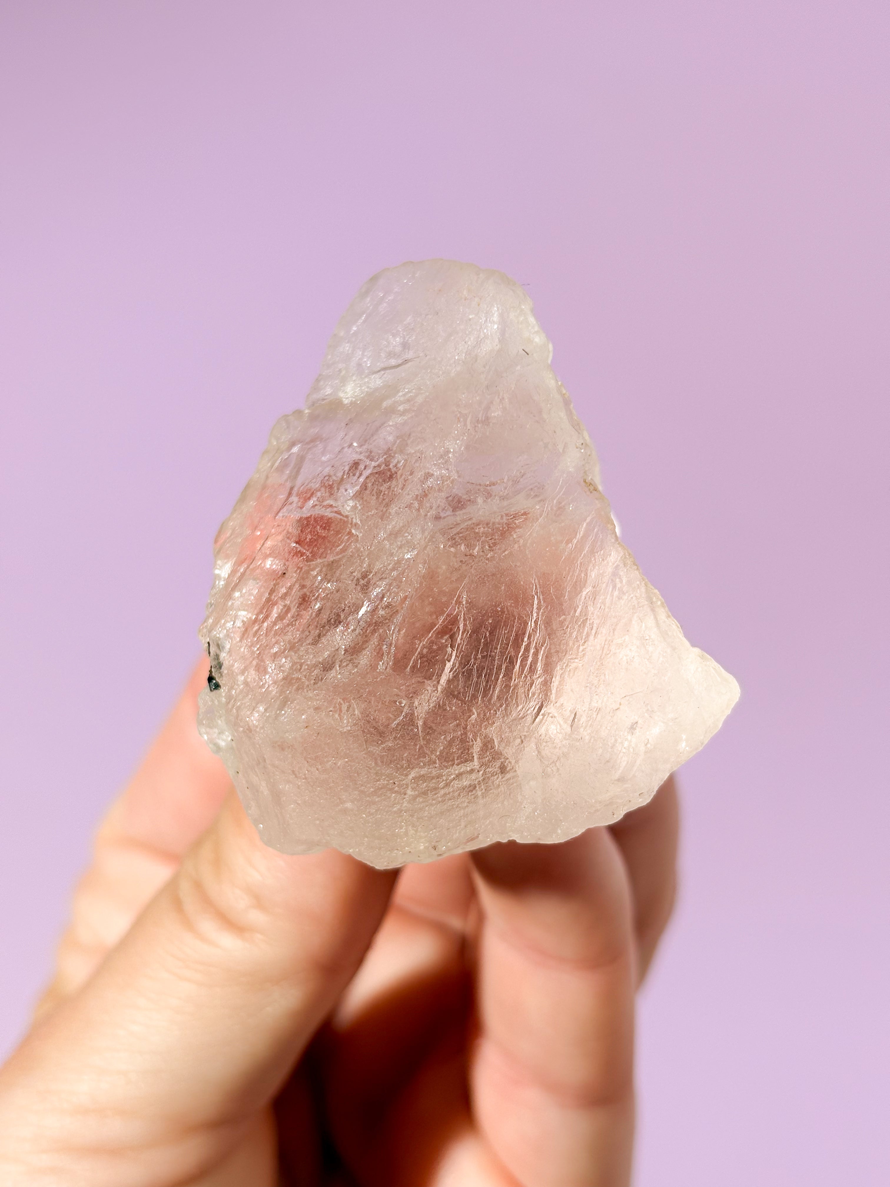Pink Fluorit Rå (Nr. 4) Eksklusiv Kvalitet