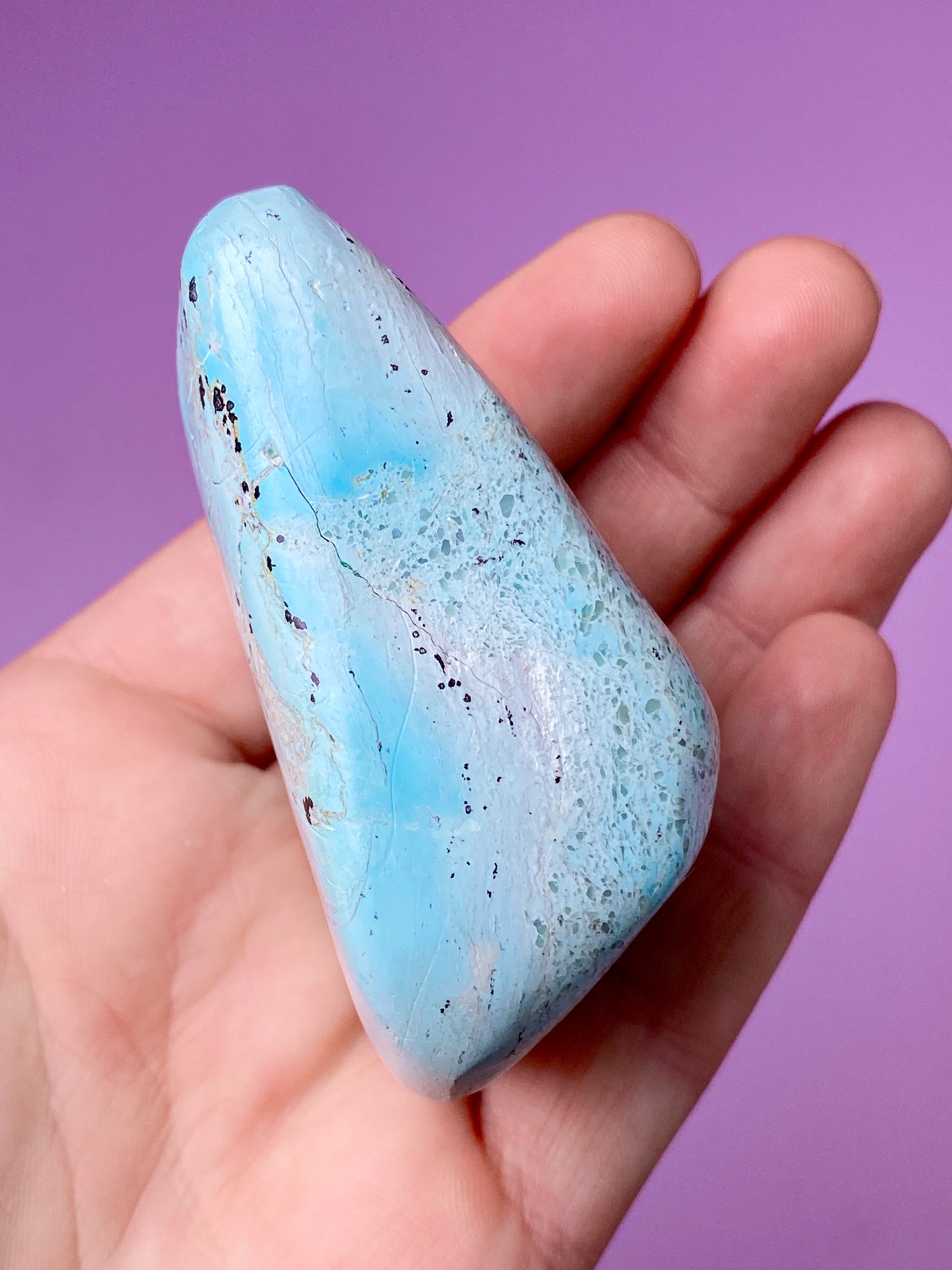 Akva Chrysocolla polerad