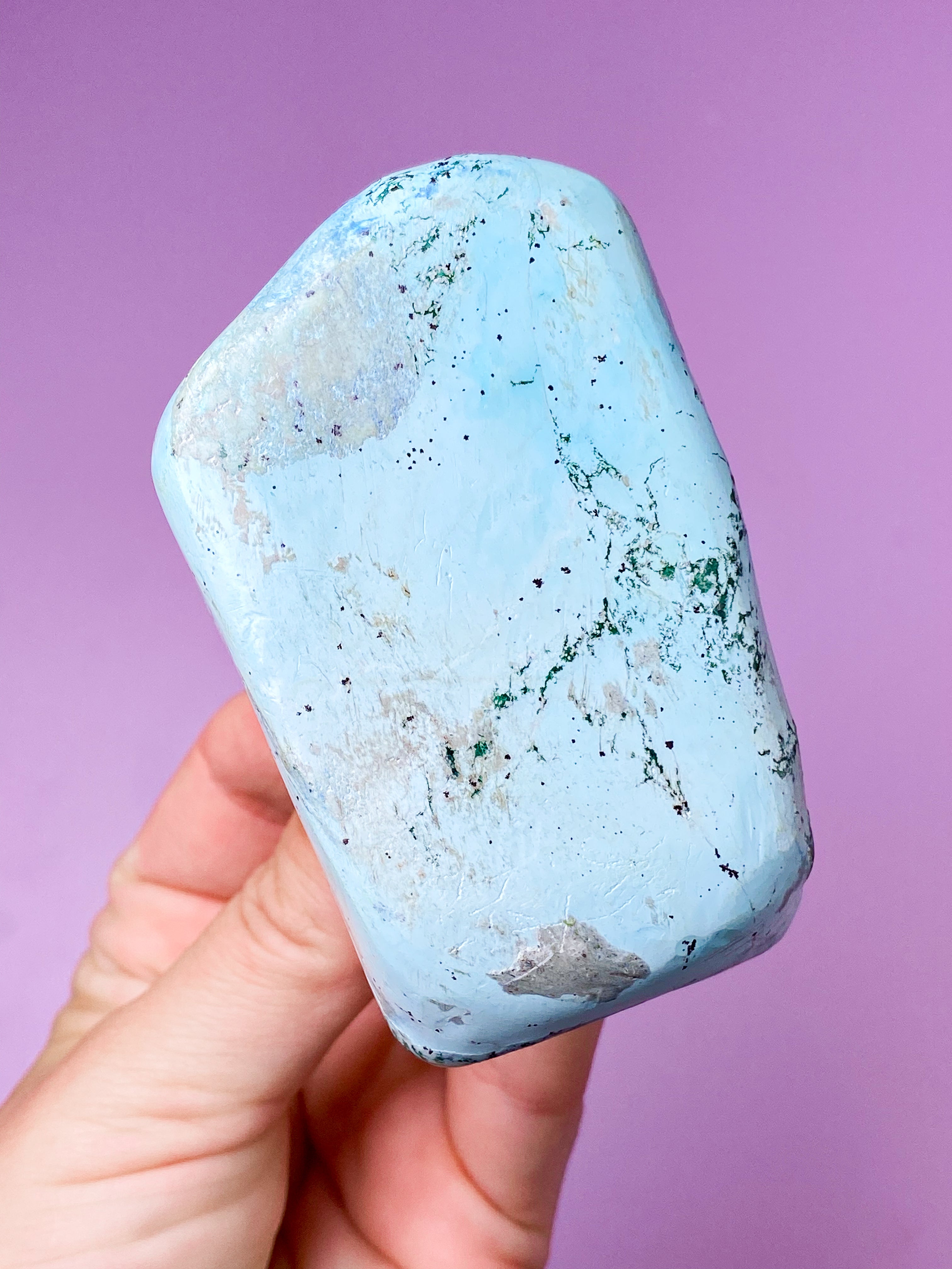 Akva Chrysocolla polerad