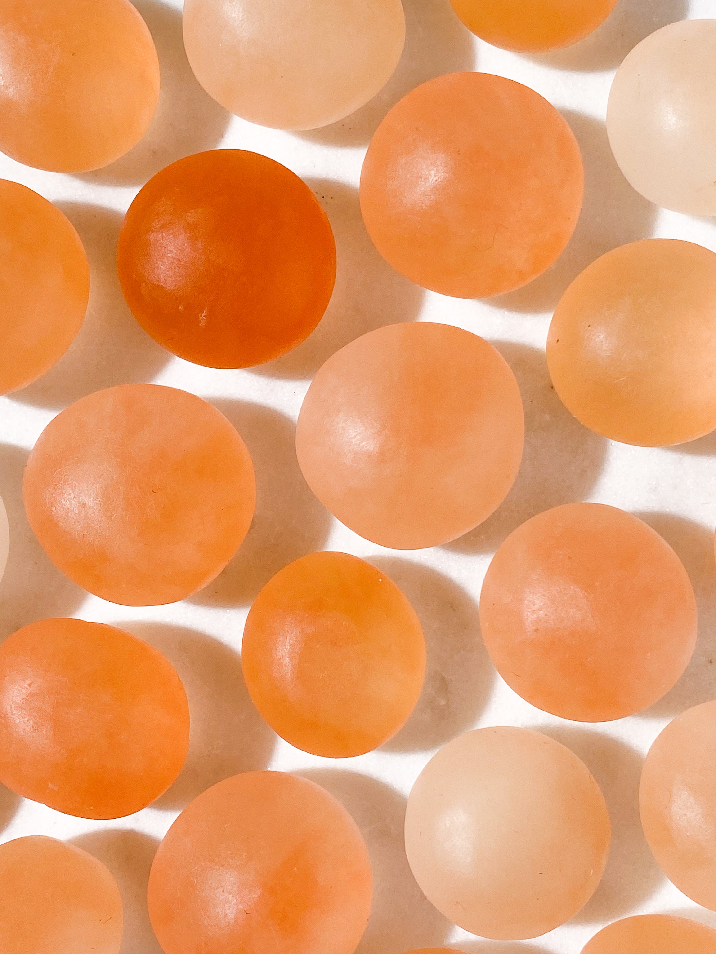 Orange Selenit Lommesten