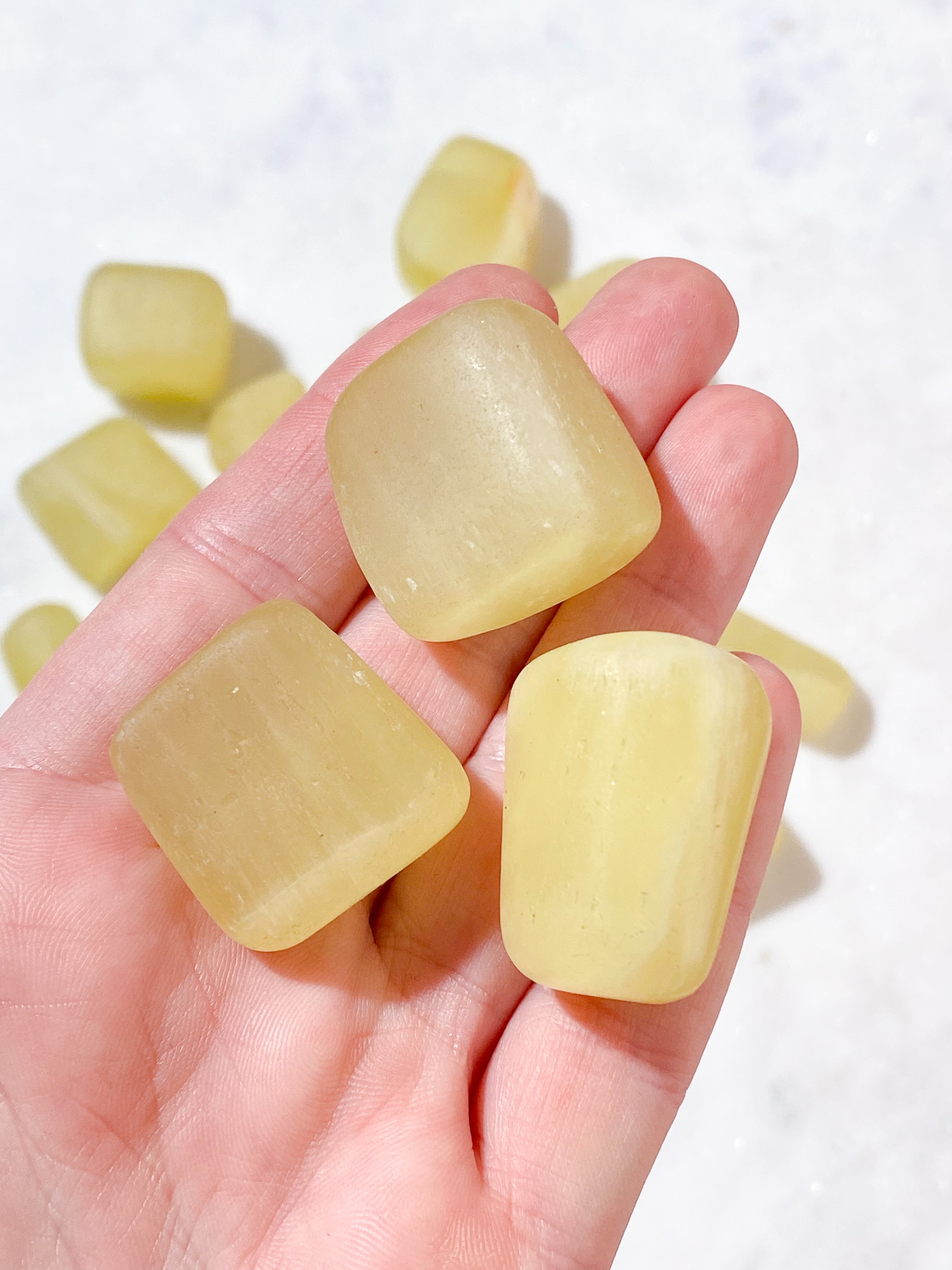 Lemon Calcit Lommesten
