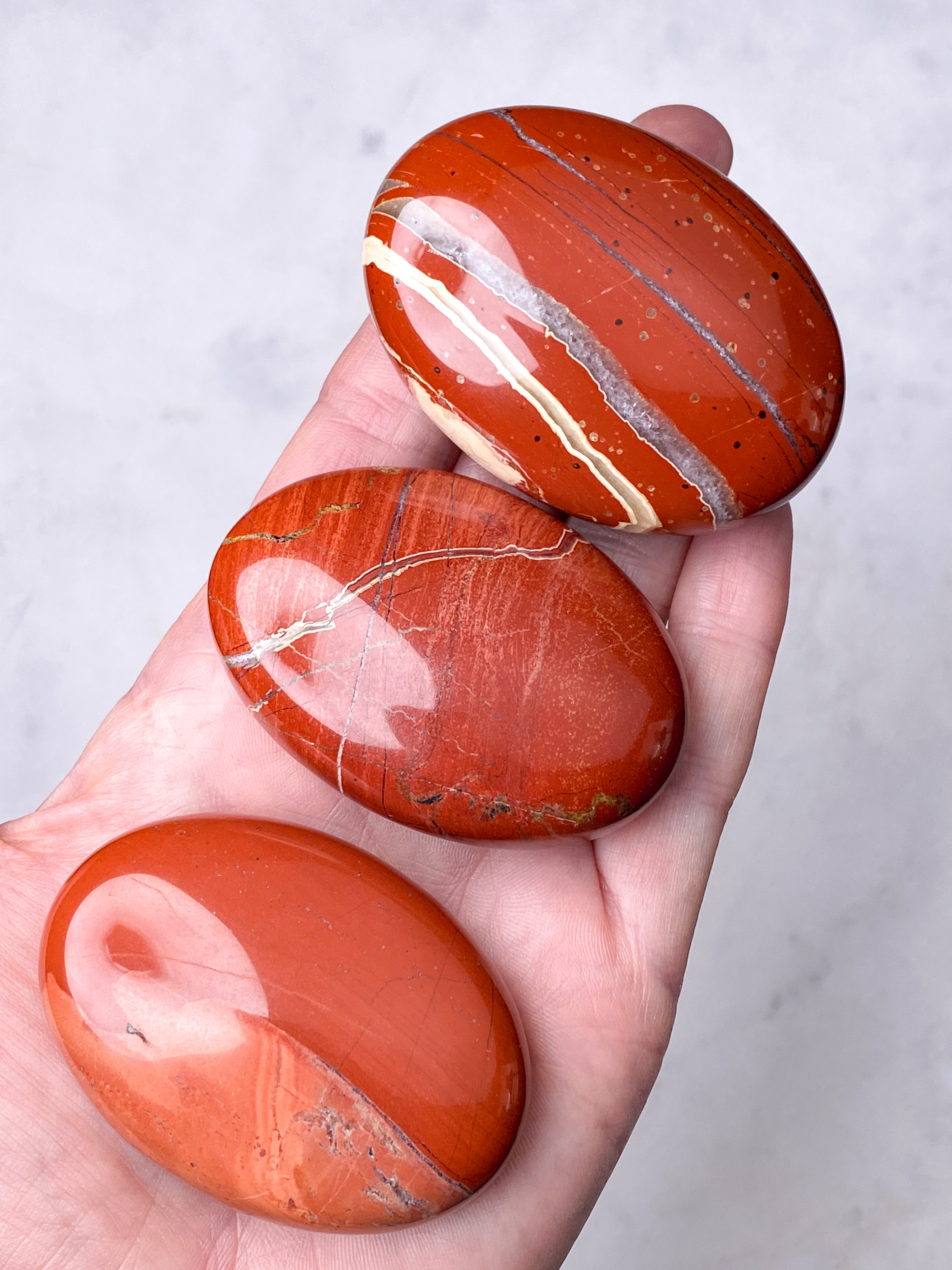 Rød Jaspis Palmstone