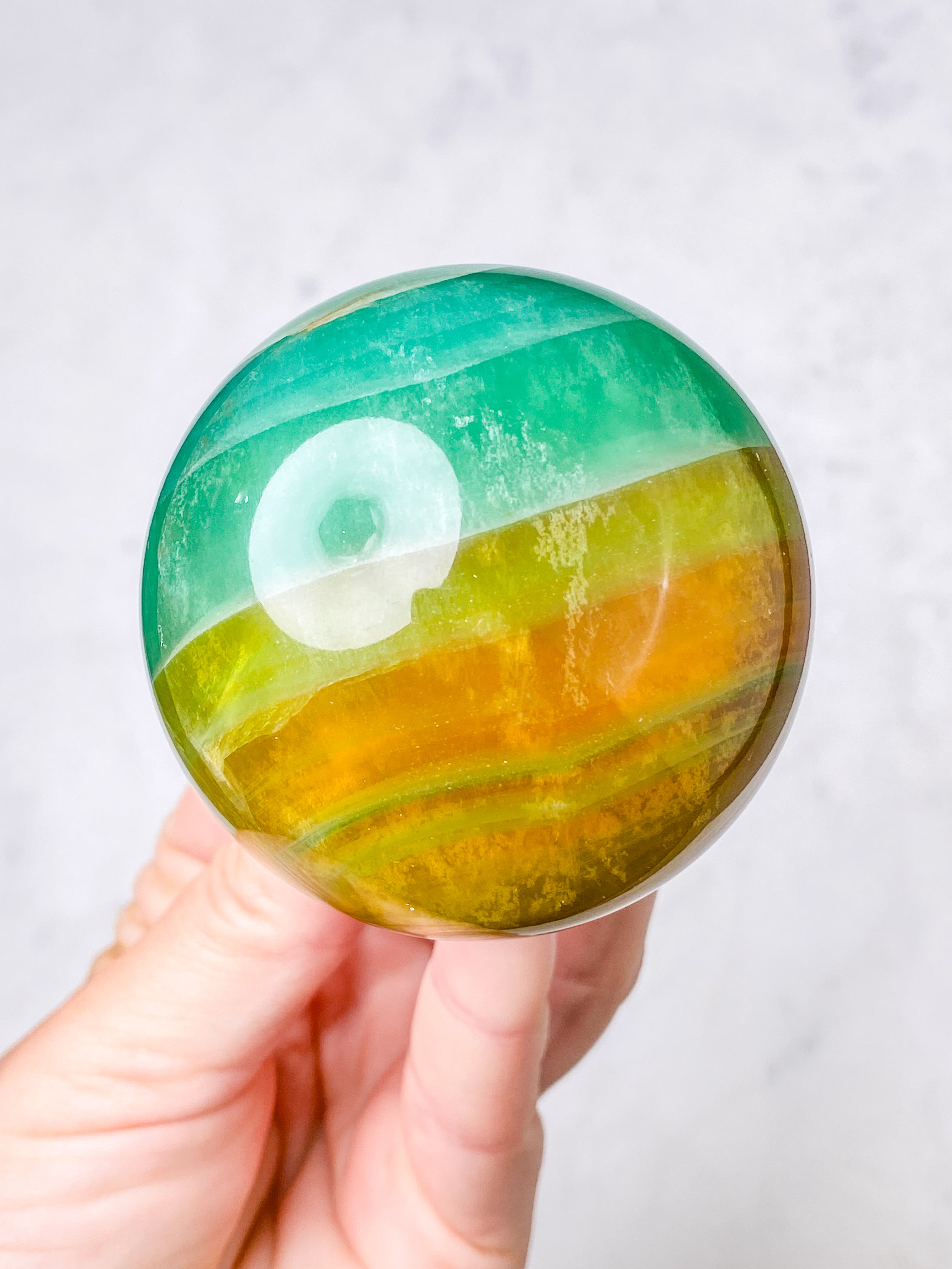 Mango Fluorit Kugle (Nr. 6)