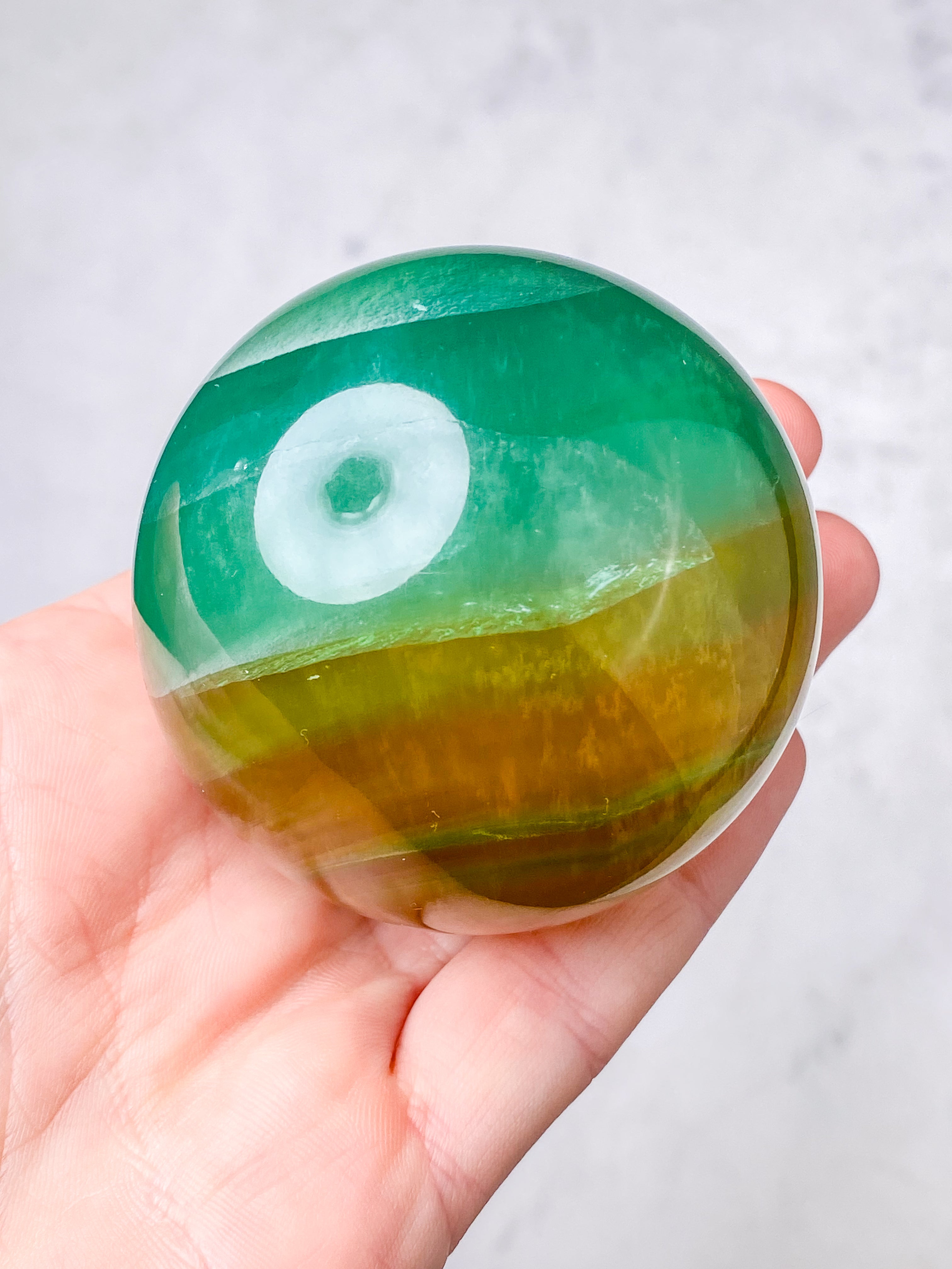 Mango Fluorit Kugle (Nr. 6)